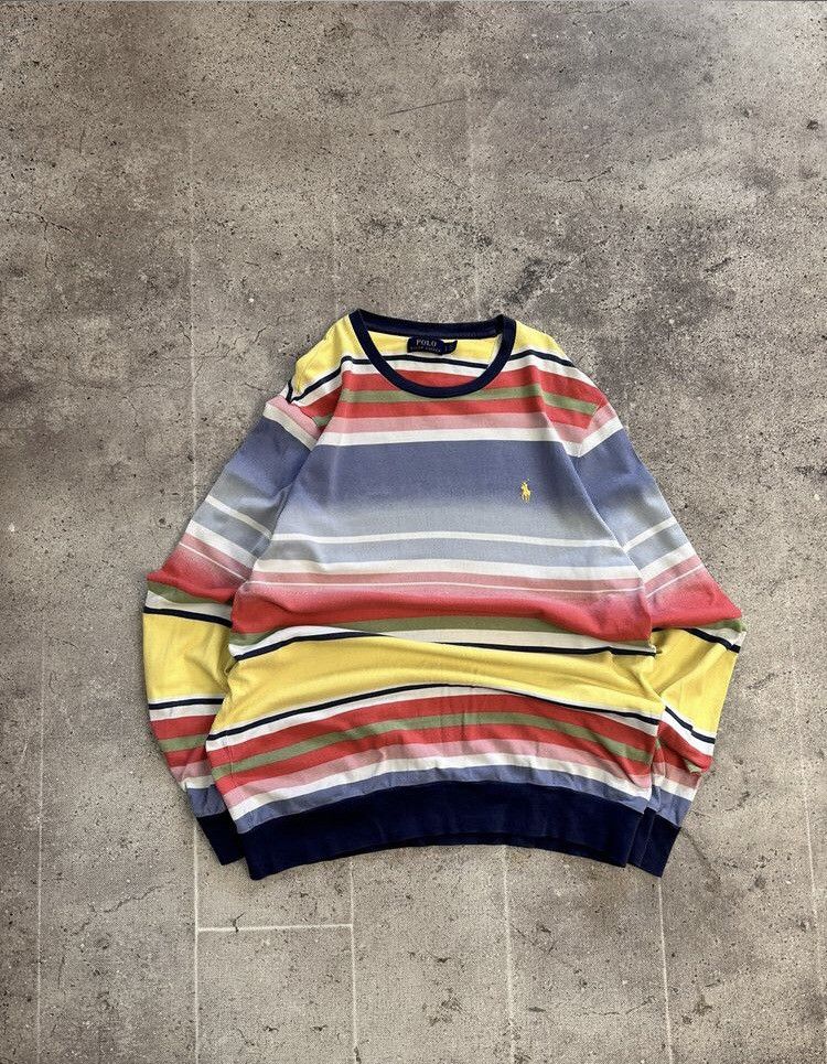 Polo Ralph Lauren Polo Ralph Lauren Cable Knitwear Wool Blue Sweater Y2K Size US L / EU 52-54 / 3 - 2 Thumbnail