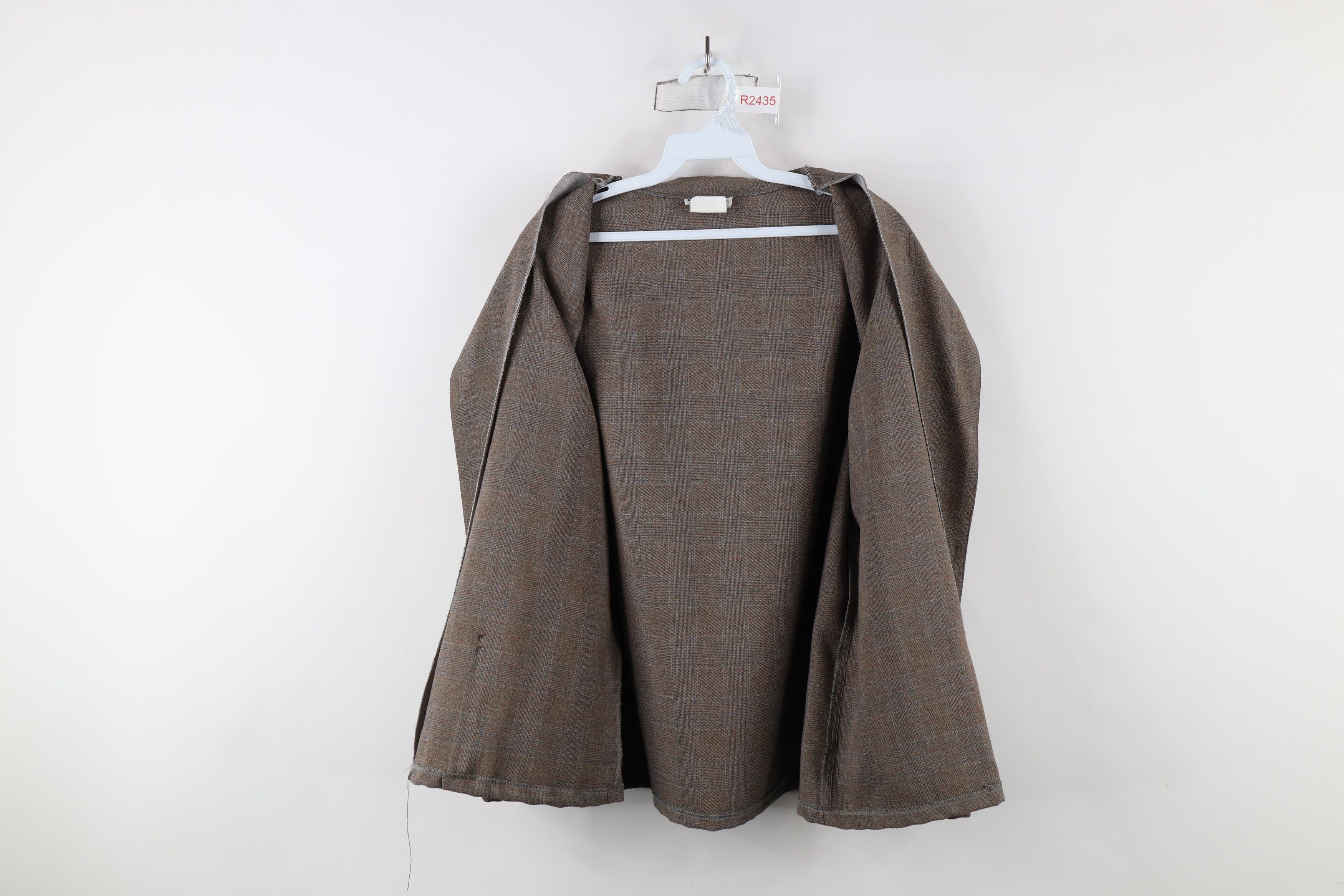 Vintage Vintage 90s Streetwear One Button Blazer Jacket Plaid USA Size XXL / US 16-18 / IT 52-54 - 12 Thumbnail