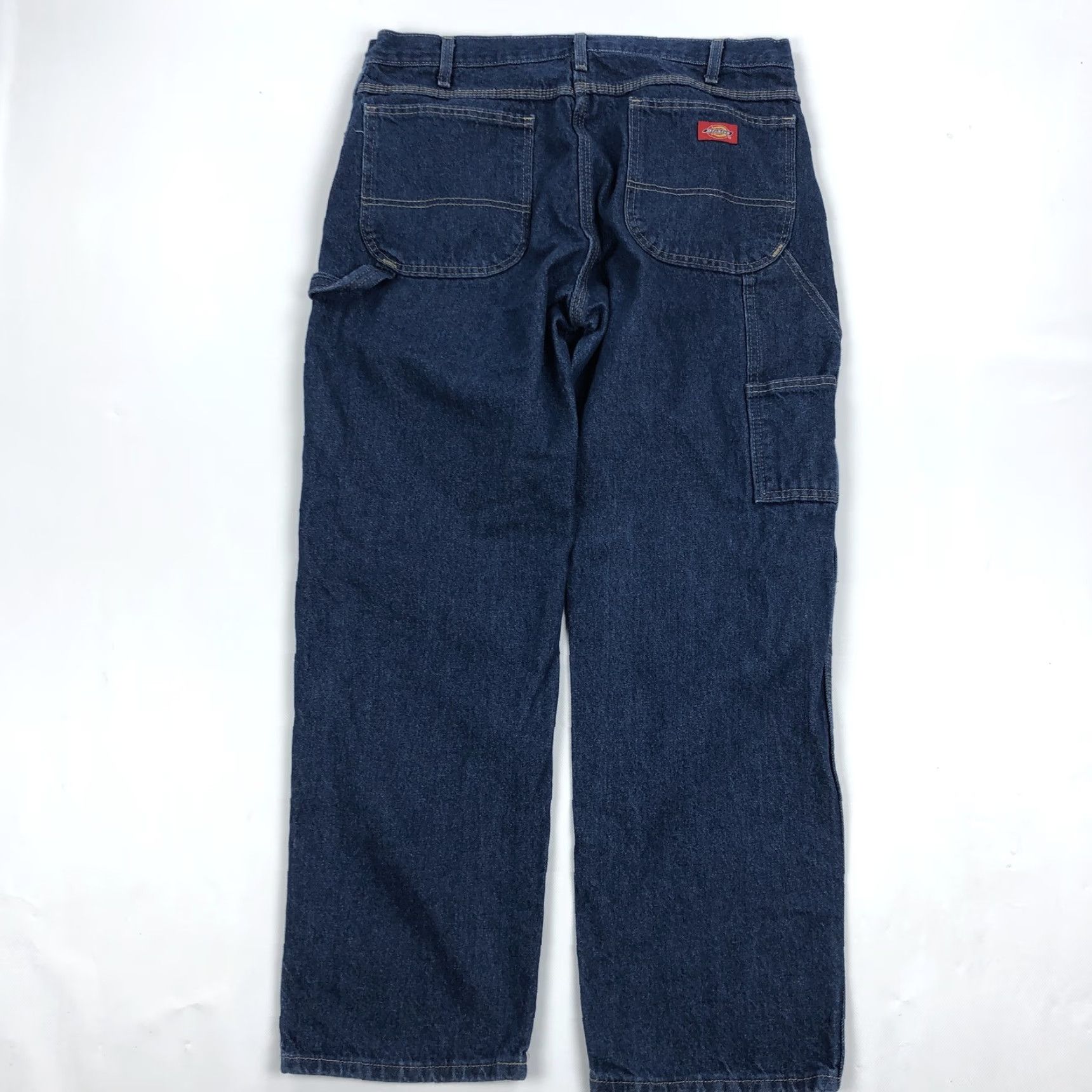 Dickies Dickies Carpenter Jeans Relaxed Fit Dark Wash Denim Workwear 36x30 Blue Mens Jeans 36 Regular Size US 36 / EU 52 - 3 Thumbnail