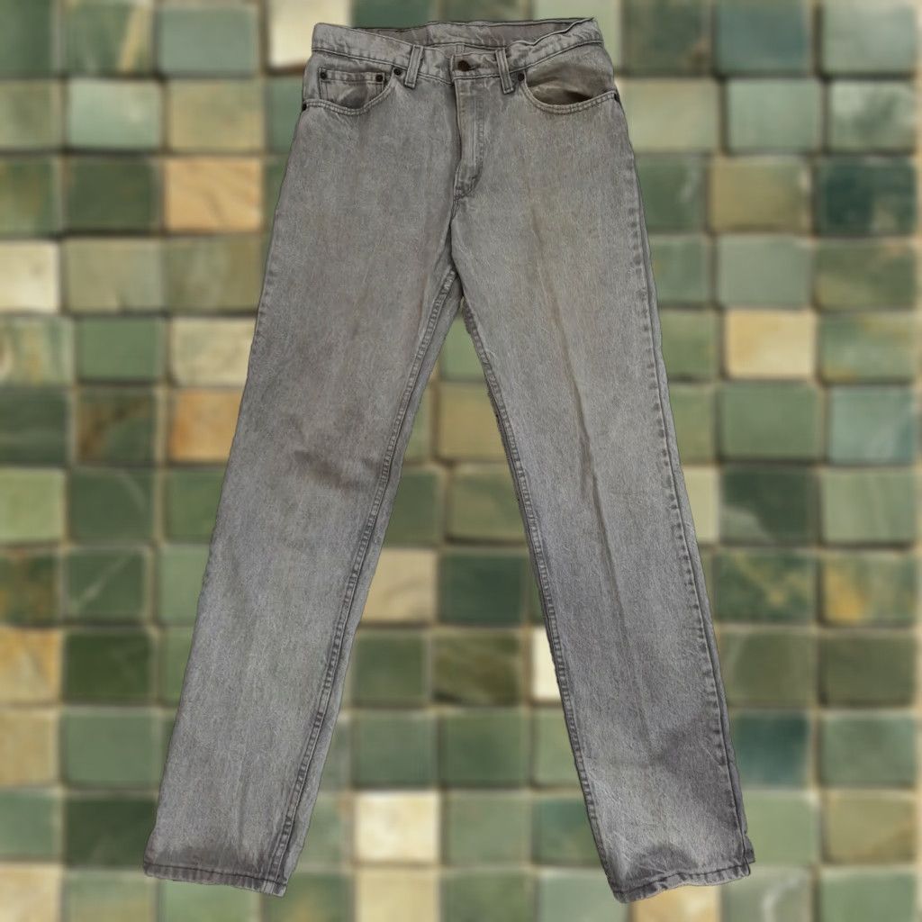 Levi's VINTAGE Levi's 506 Jeans Mens Gray Denim 34X36 80s Distressed Straight Regular 32W 34L USA Levi's 500 Series Size US 32 / EU 48 - 1 Thumbnail