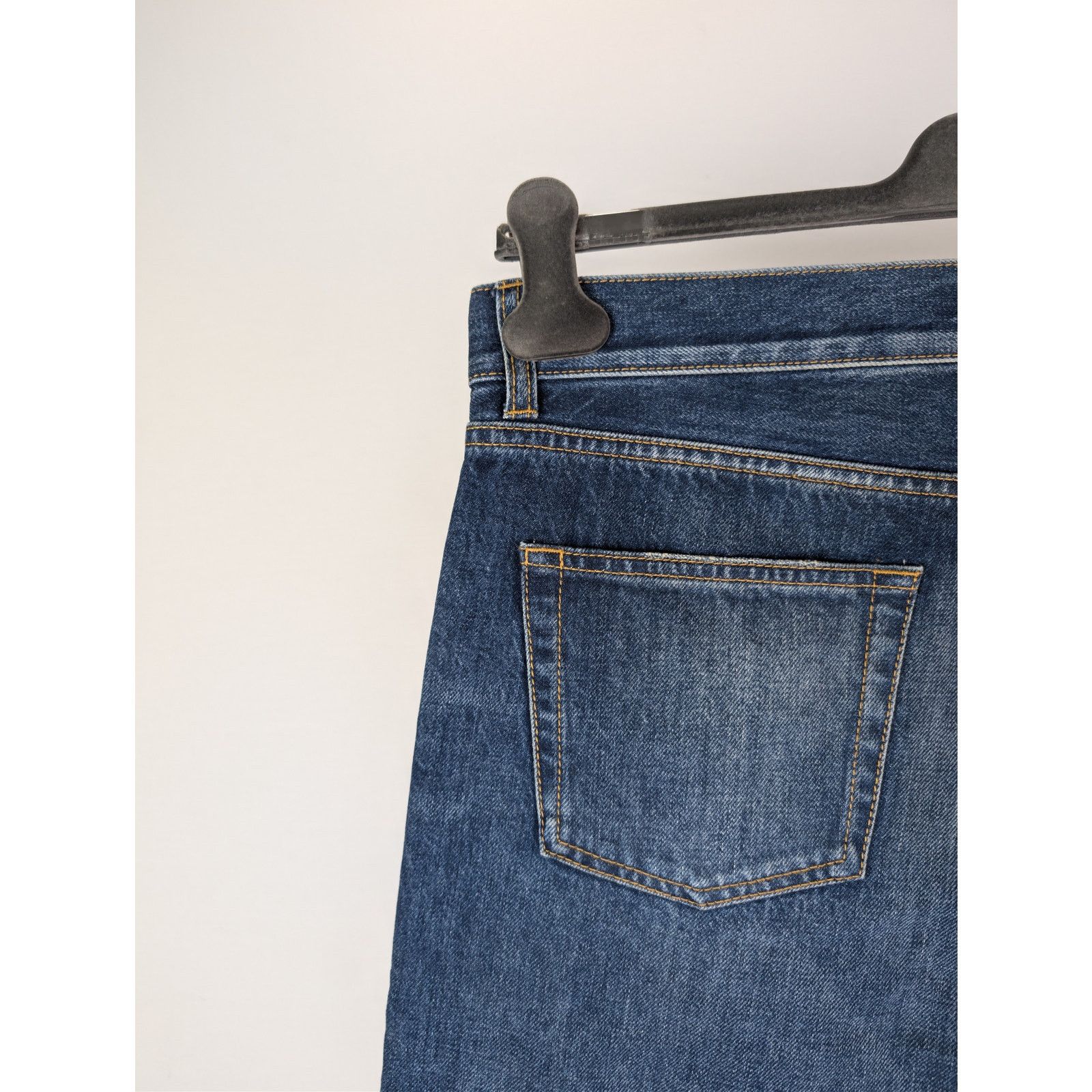 Saint Laurent Paris o1rshd1 Relaxed Straight Denim Jeans in Deauville Beach Blue Size US 34 / EU 50 - 13 Thumbnail