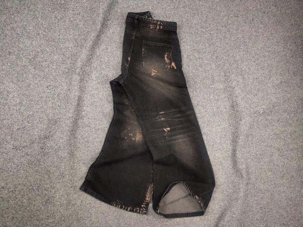 JCAESAR super baggy Black dye Denim Jeans rick owens LGB