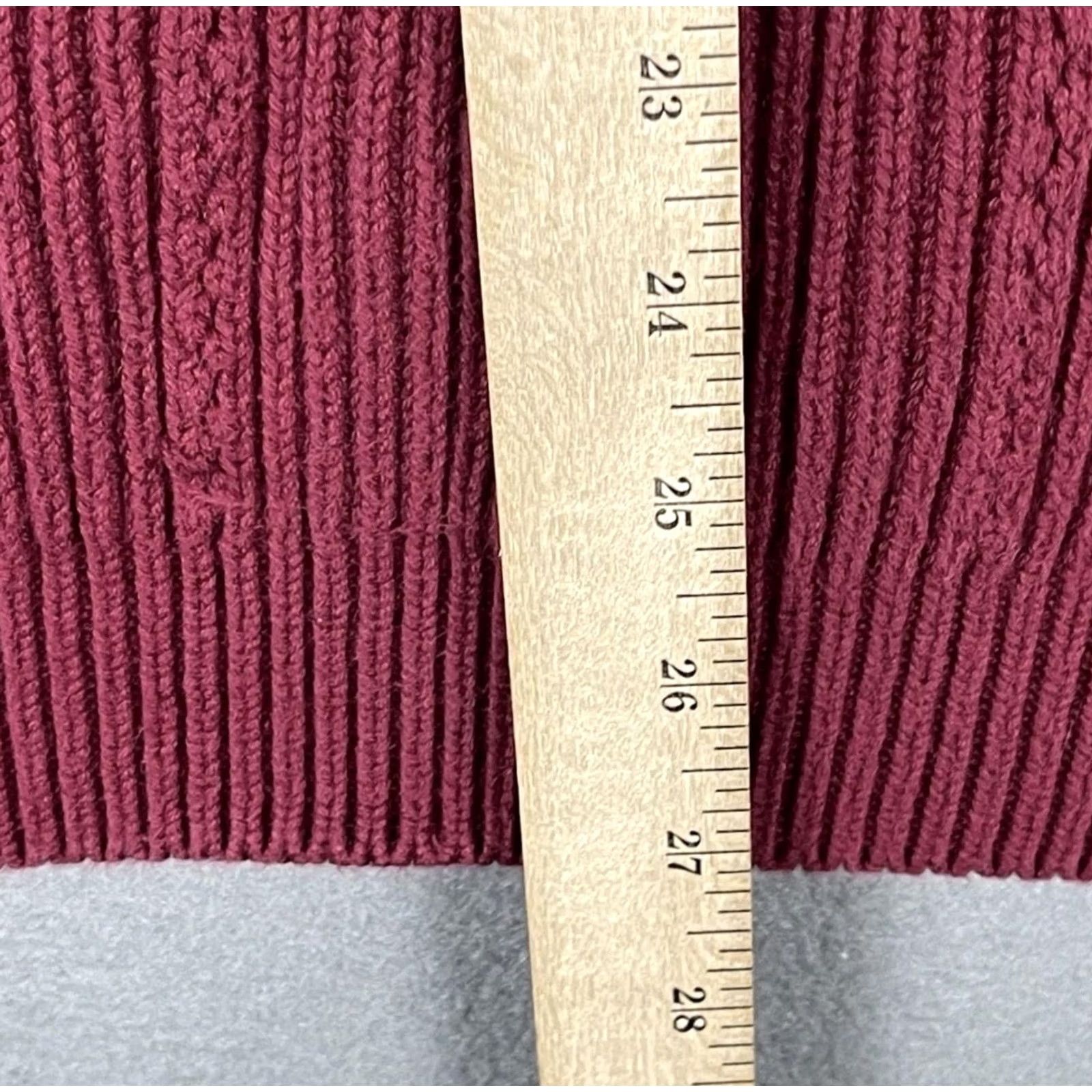 Ralph Lauren Chaps Ralph Lauren Sweater Mens 2XL Red Cable Knit Crewneck Pullover Classic Size US XXL / EU 58 / 5 - 6 Thumbnail