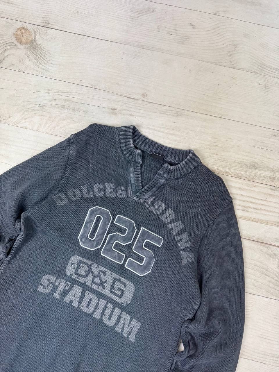 Vintage Dolce Gabbana Big Logo Avant Garde Knit Sweater 90s