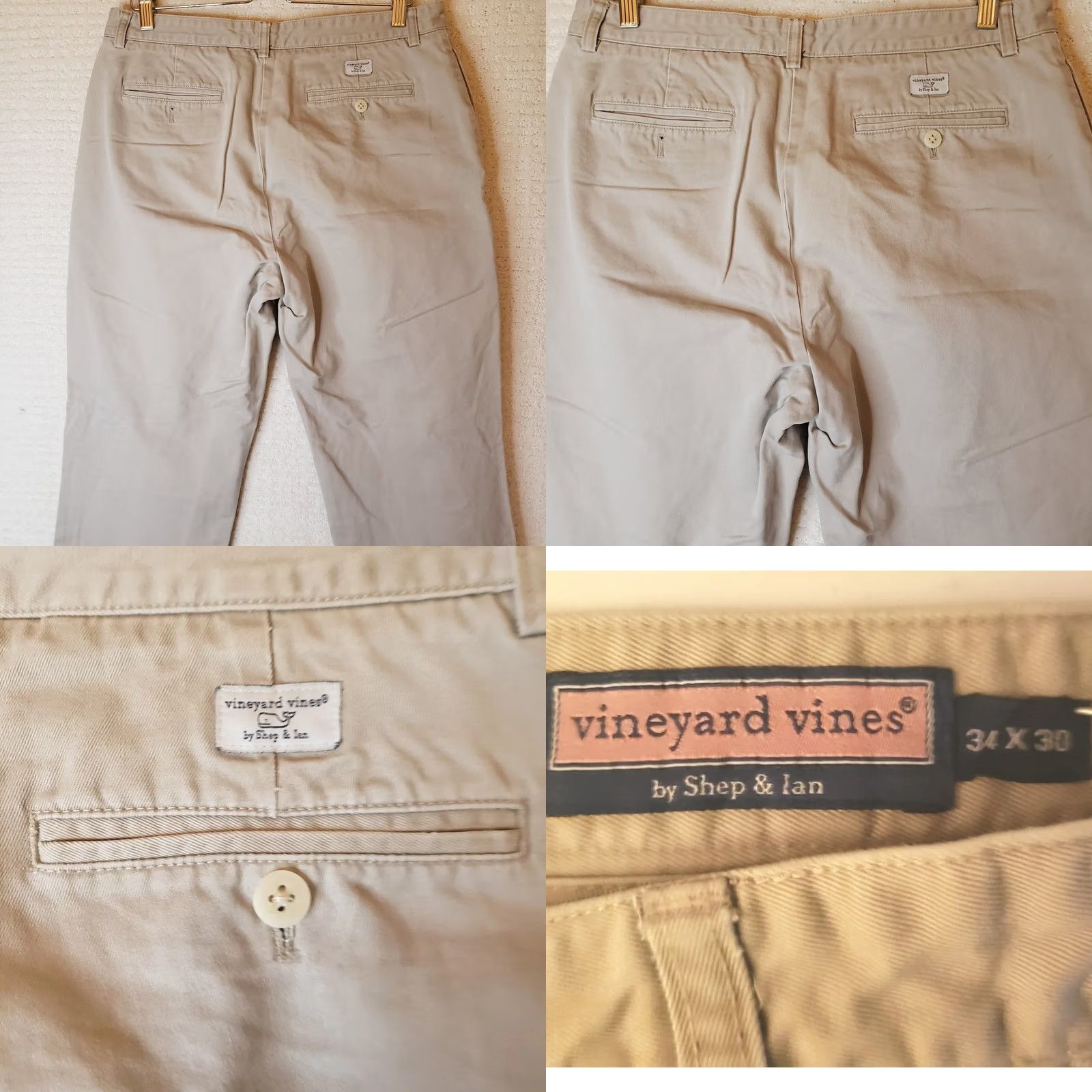 Vineyard Vines Vineyard Vines Club Pant Mens Beige Khaki Chino Classic Fit Pants Size 34X30 Size US 34 / EU 50 - 8 Thumbnail