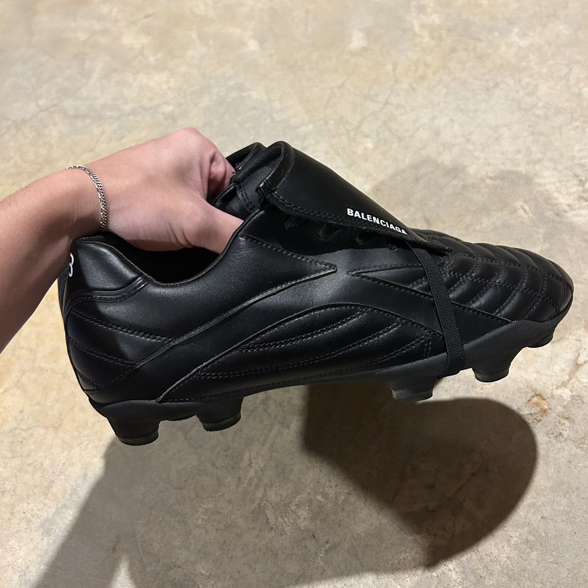Balenciaga Balenciaga Soccer Sneaker Triple Black Cleat US 9 Size US 9 / EU 42 - 6 Thumbnail