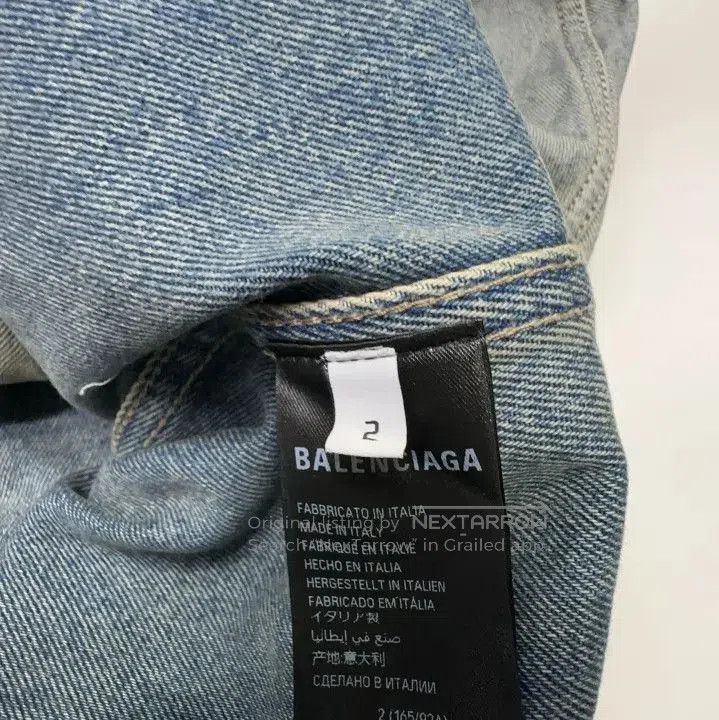 Balenciaga Balenciaga Vintage Logo Denim Jacket. Size US M / EU 48-50 / 2 - 4 Thumbnail