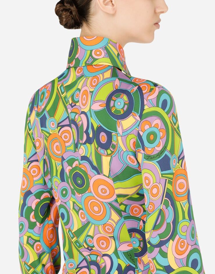 Dolce & Gabbana o1y0925 Patterned Shirt in Multicolor Size S / US 4 / IT 40 - 3 Thumbnail