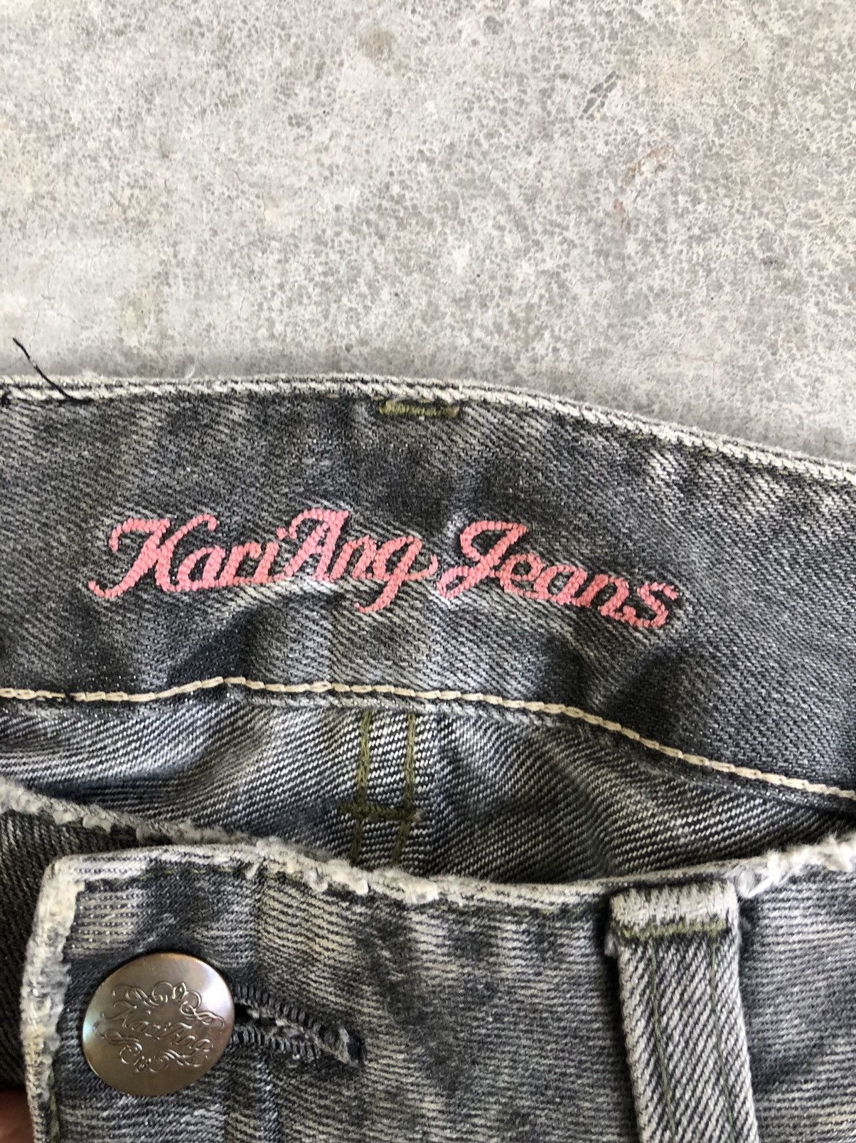 If Six Was Nine Japanese Kari Ang Flared Jeans Distressed Jeans Size US 30 / EU 46 - 16 Thumbnail