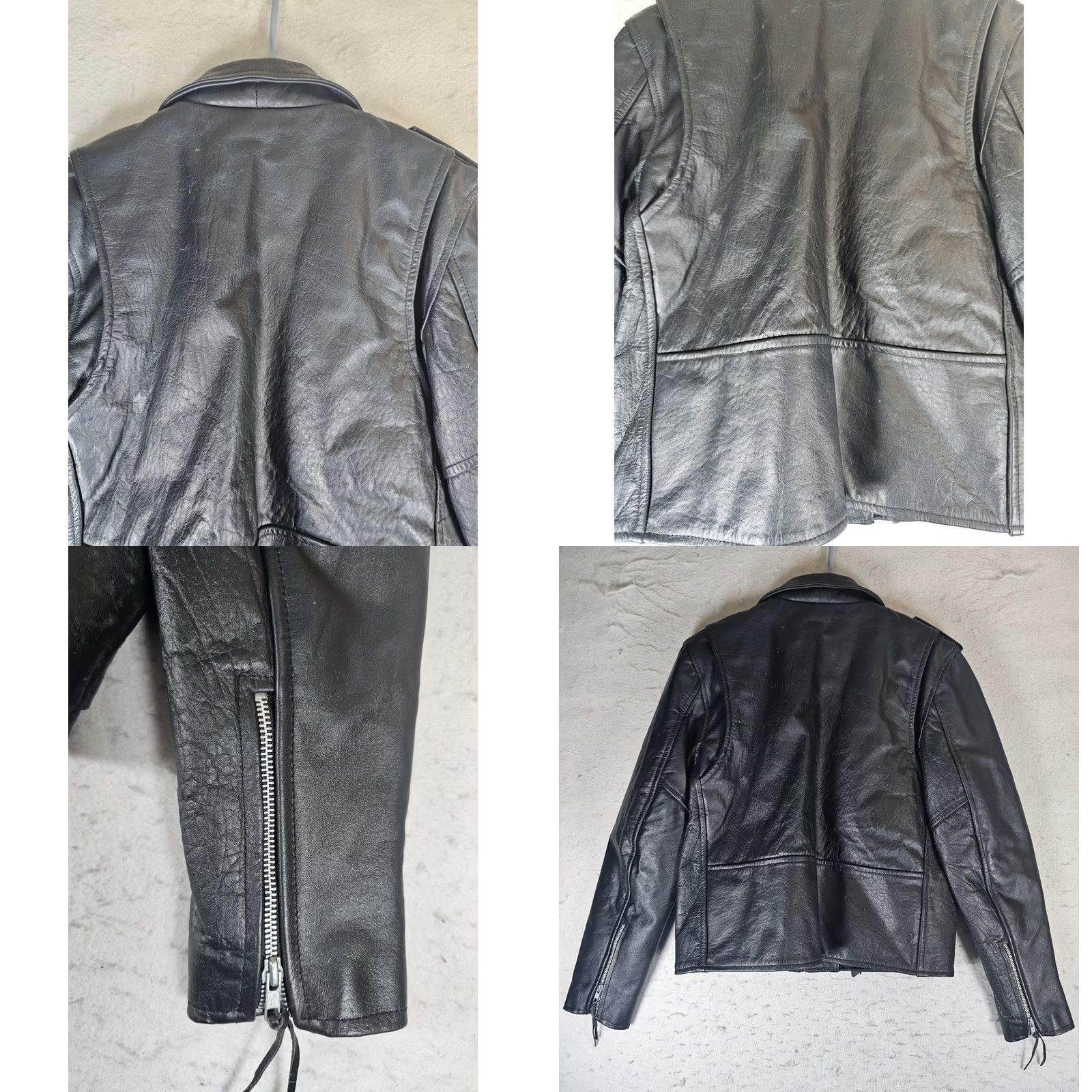 Vintage VINTAGE Leather Gallery Thinsulate Lined Leather Biker Jacket Belted Size Large Black - Men’s? Women’s? Unisex Adults (Motorcycle Jacket) Size US L / EU 52-54 / 3 - 9 Thumbnail