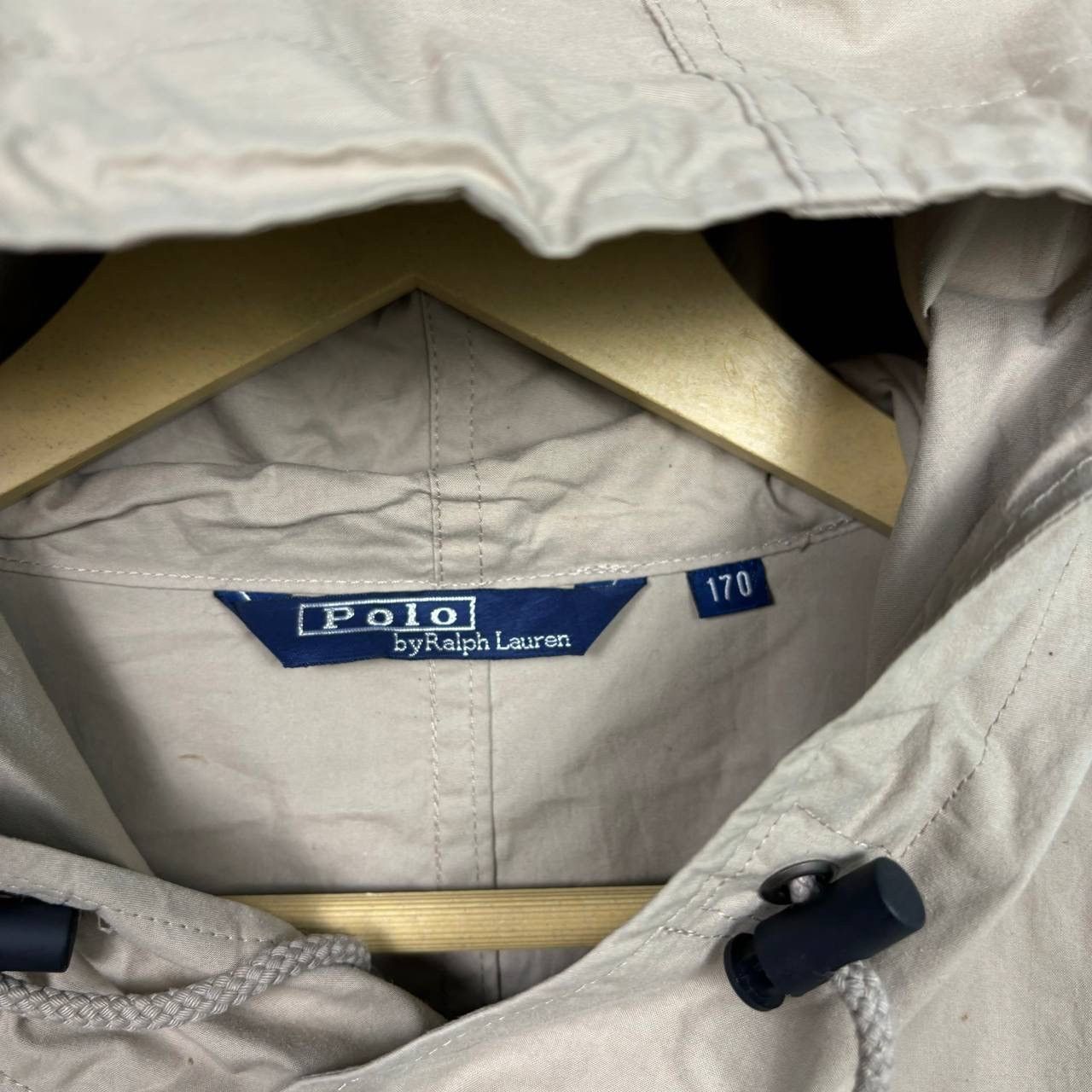 Polo Ralph Lauren Vtg Polo Ralph Lauren Naigai Japan Hooded Jacket Beige 170 Size US M / EU 48-50 / 2 - 4 Thumbnail