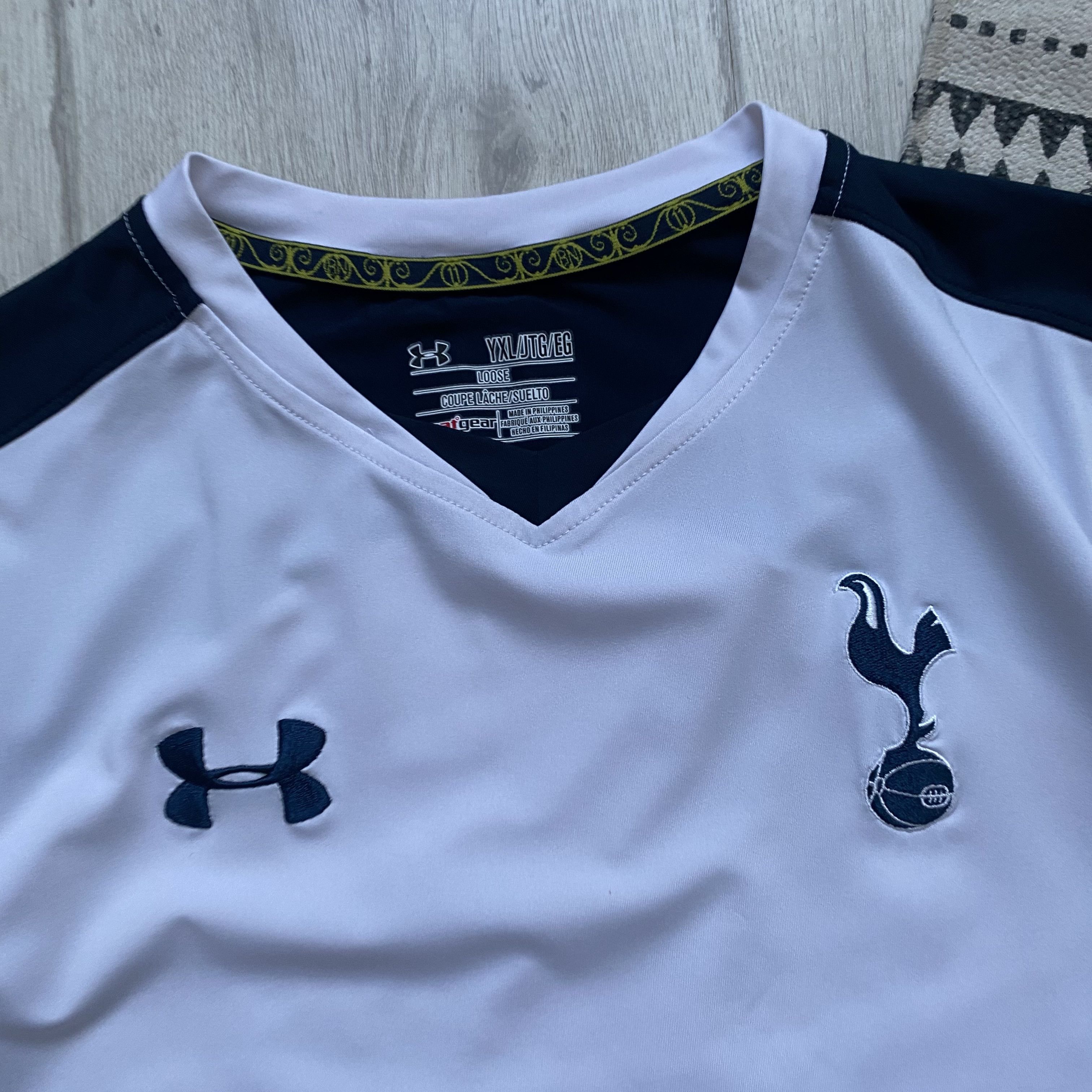 Nike ⚽️ Vintage Tottenham soccer jersey Blockore Drill England Size US S / EU 44-46 / 1 - 5 Thumbnail