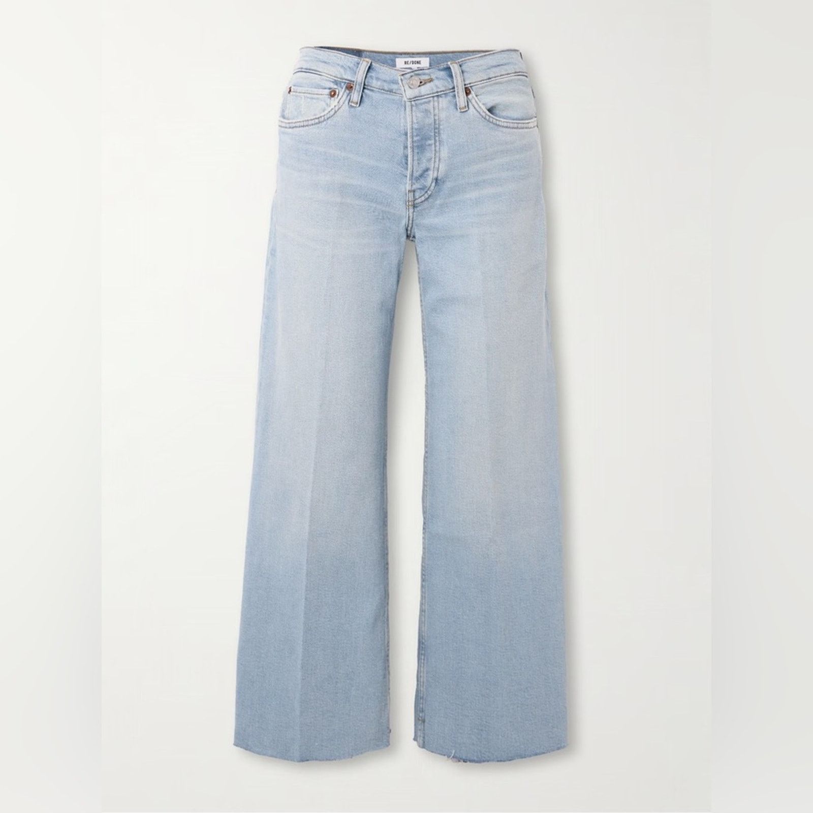 RE/DONE New re/done Mid Rise Wide Leg Crop - 23 - $295 Size 23" - 2 Thumbnail