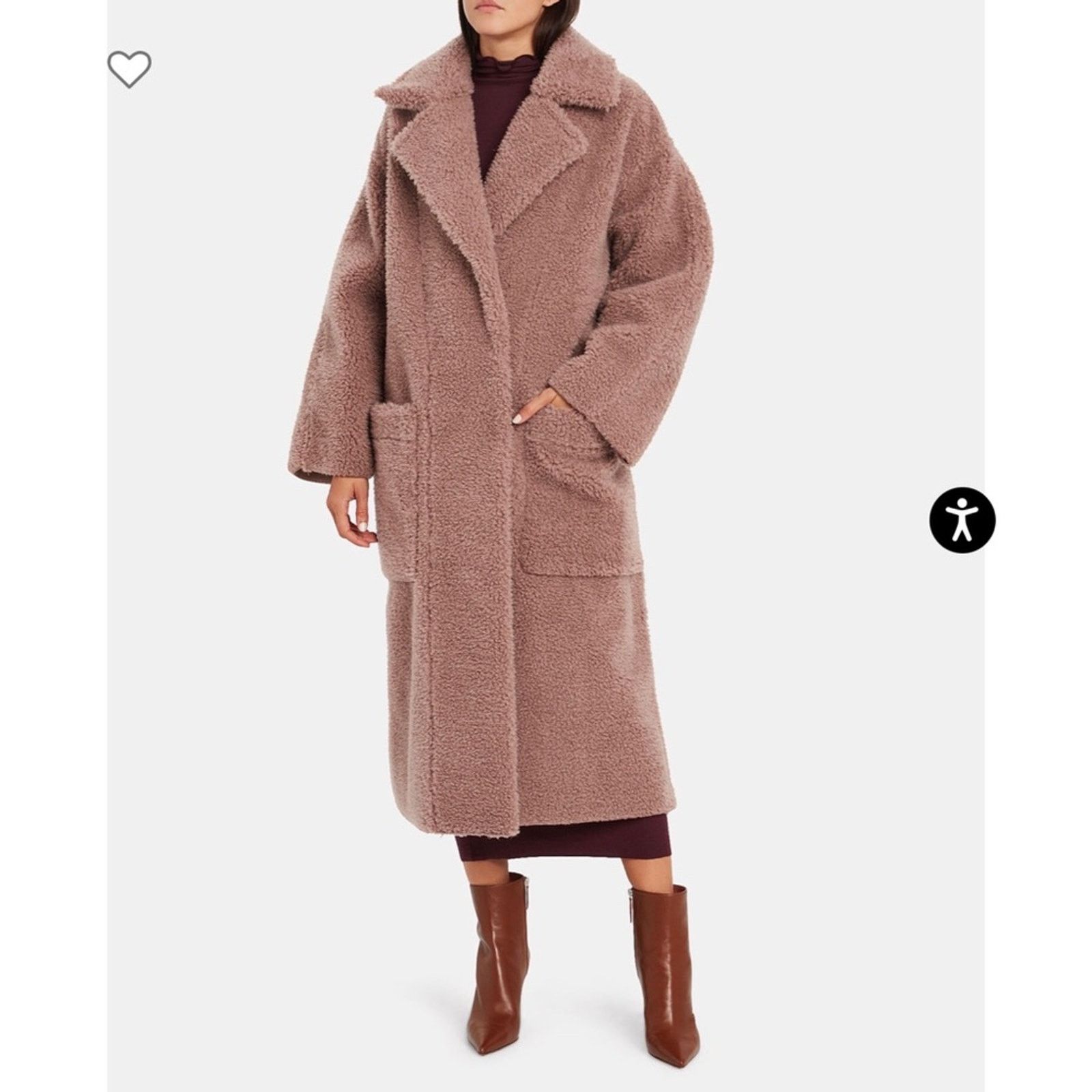 Zara NANUSHKA Imogene faux fur teddy oversized wool blend coat L Size L / US 10 / IT 46 - 4 Thumbnail