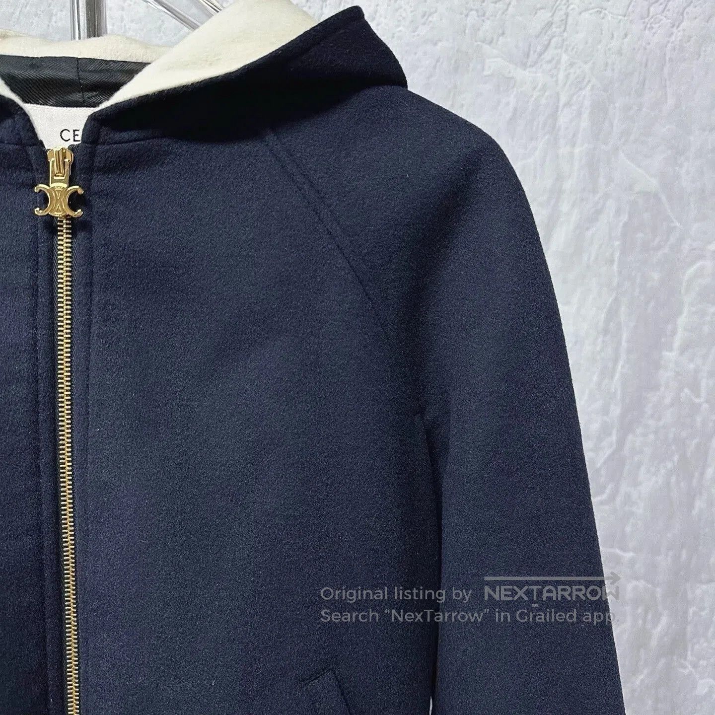 Celine celine embroidered hooded zip-up jacket. Size S / US 4 / IT 40 - 4 Thumbnail