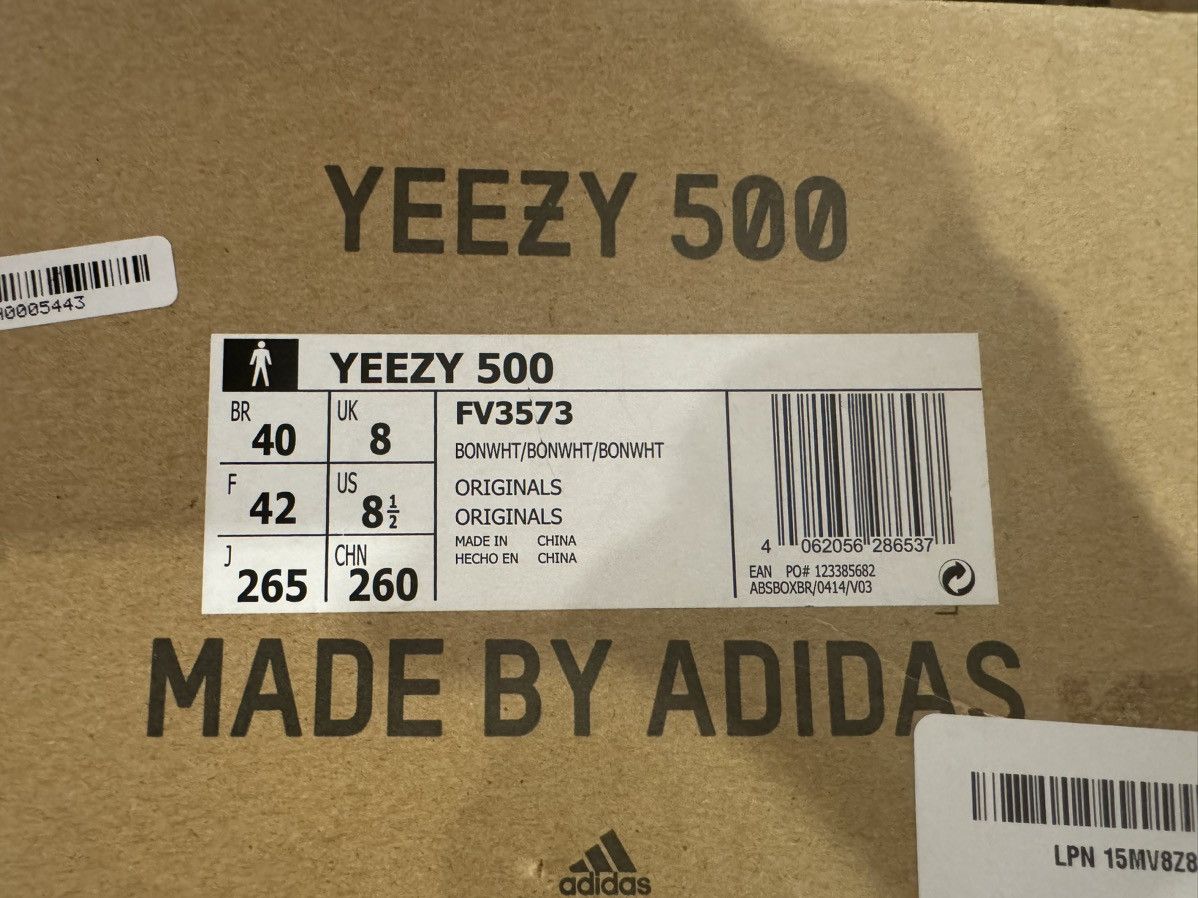 Adidas 8.5 Bone White Yeezy 500 Blush 700 Cream Taupe Light 350 v2 Size US 8.5 / EU 41-42 - 13 Thumbnail