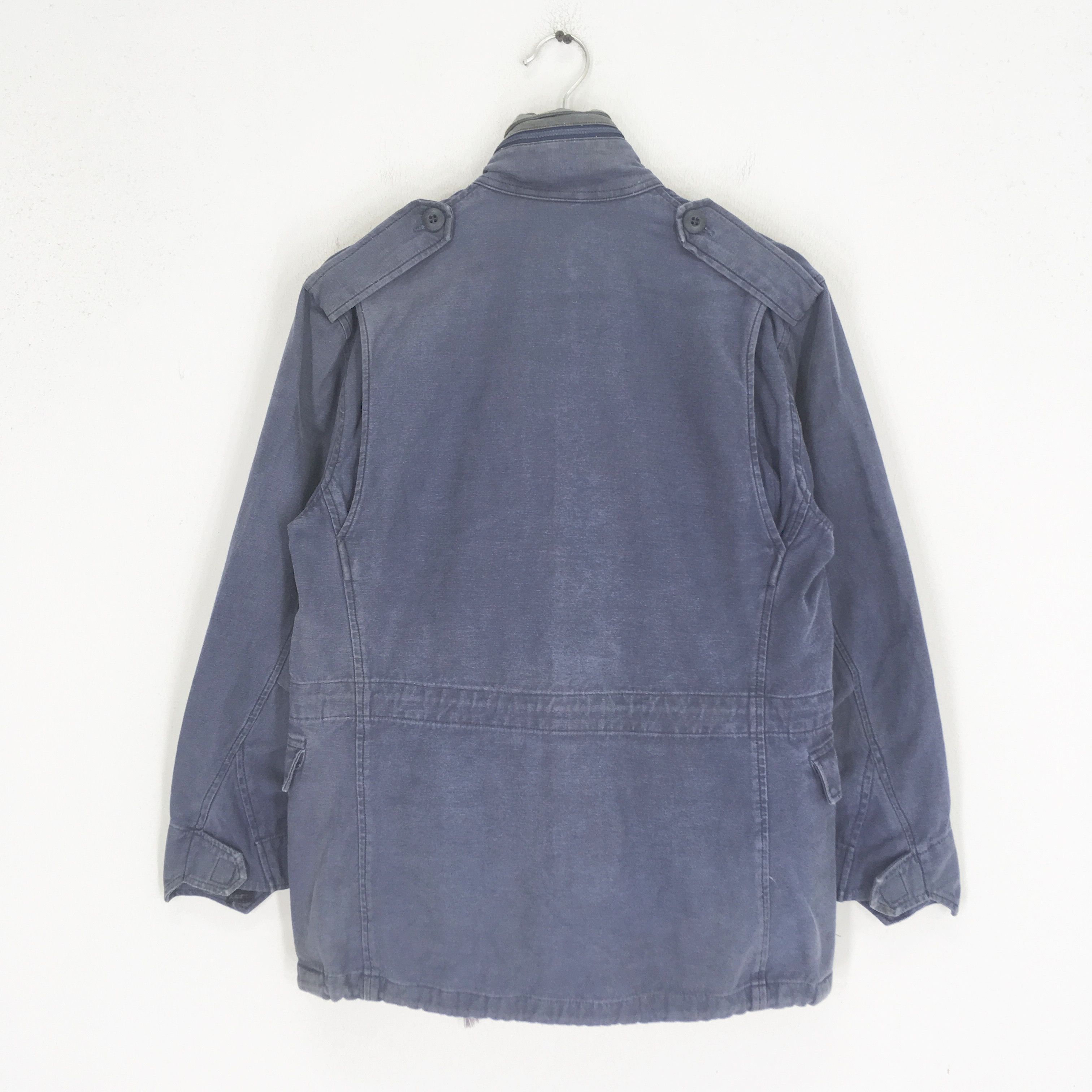 Japanese Brand Vintage Capitan Japan Frenchwork Worker Jacket Faded Blue Size US S / EU 44-46 / 1 - 2 Thumbnail