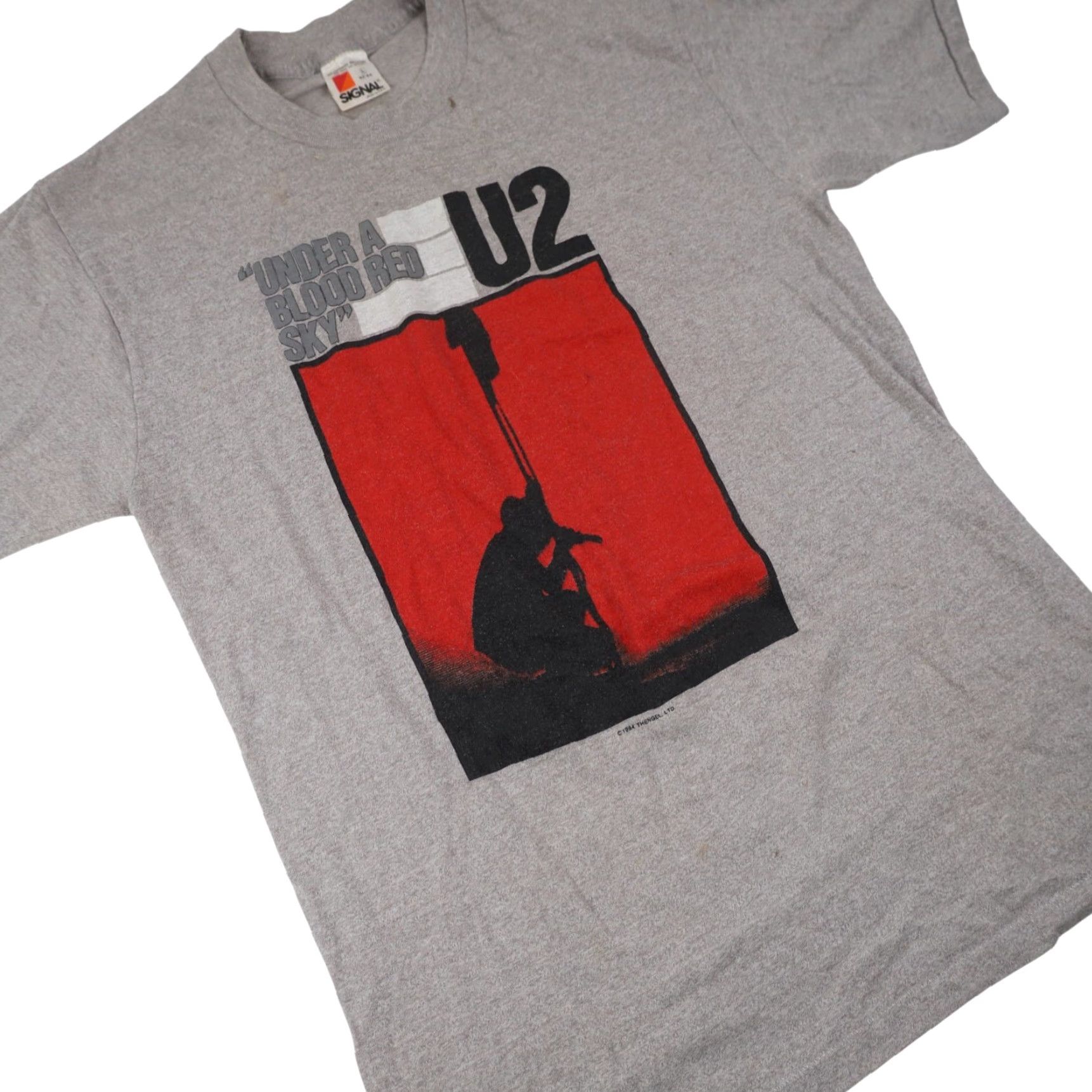 Vintage VINTAGE 1984 U2 "Under a Blood Red Sky" Mens Large Graphic Band Tee Gray Size US L / EU 52-54 / 3 - 3 Thumbnail