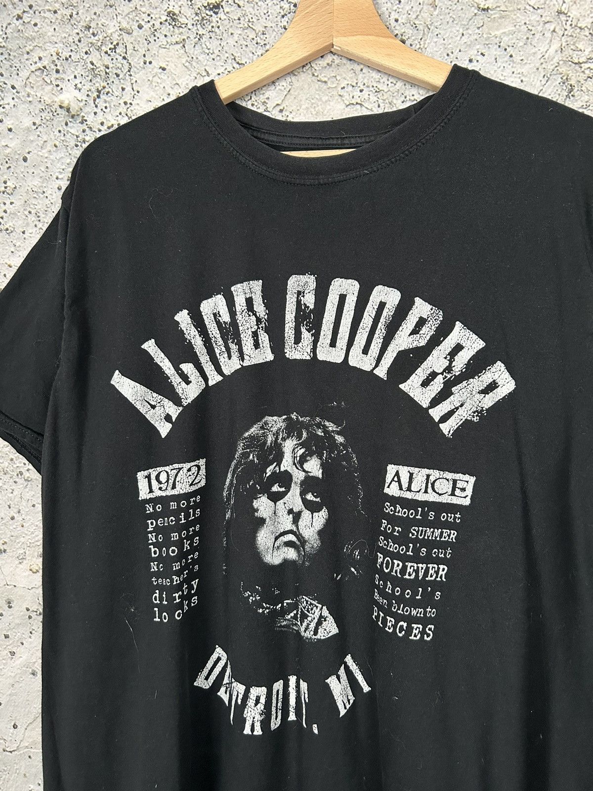 Band Tees × Vintage Vintage Alice Cooper Rock Band Tee Metal Graphic Size US XL / EU 56 / 4 - 3 Thumbnail