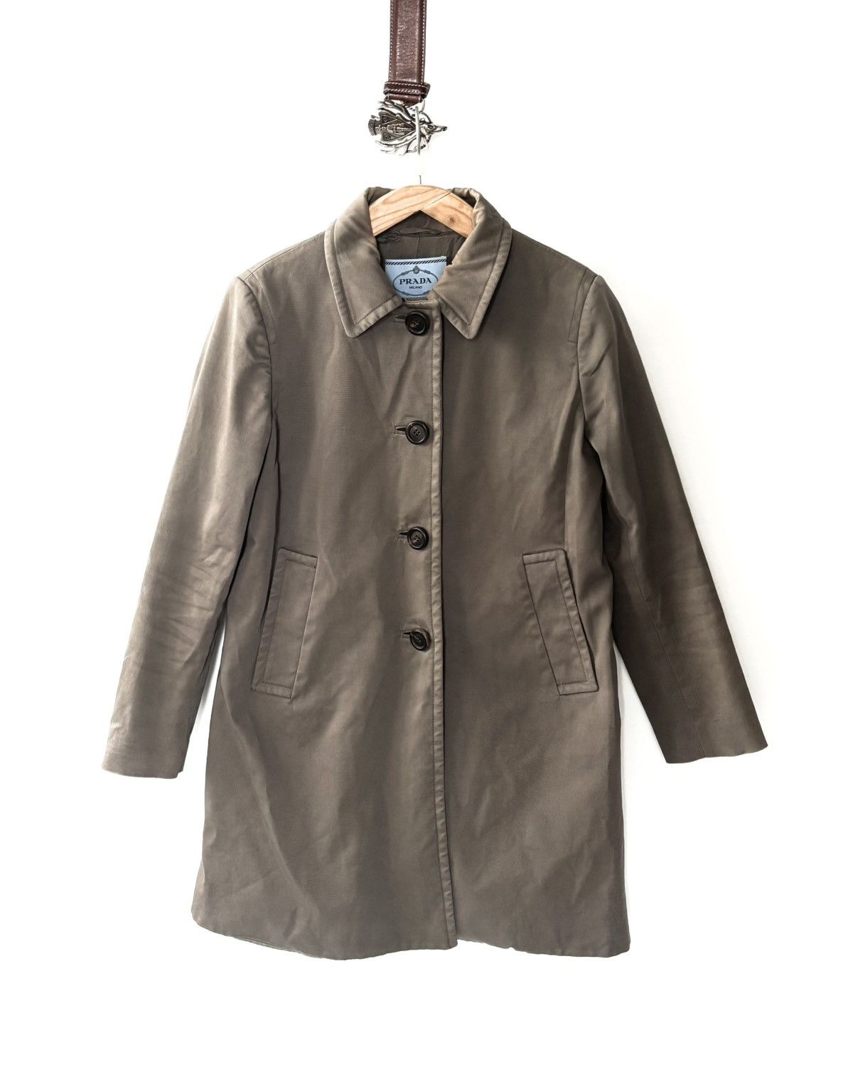 Prada Prada Denim Trench Coat Size M / US 6-8 / IT 42-44 - 1 Thumbnail