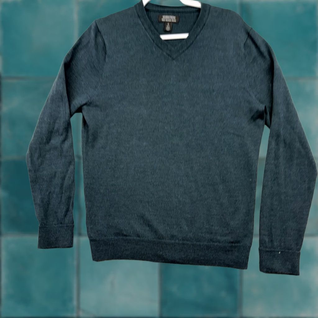Nordstrom Nordstrom Sweater Men M Green Long Sleeve V-Neck Knit Wool Pullover Casual Business Fall Winter Vintage No Size US M / EU 48-50 / 2 - 1 Thumbnail