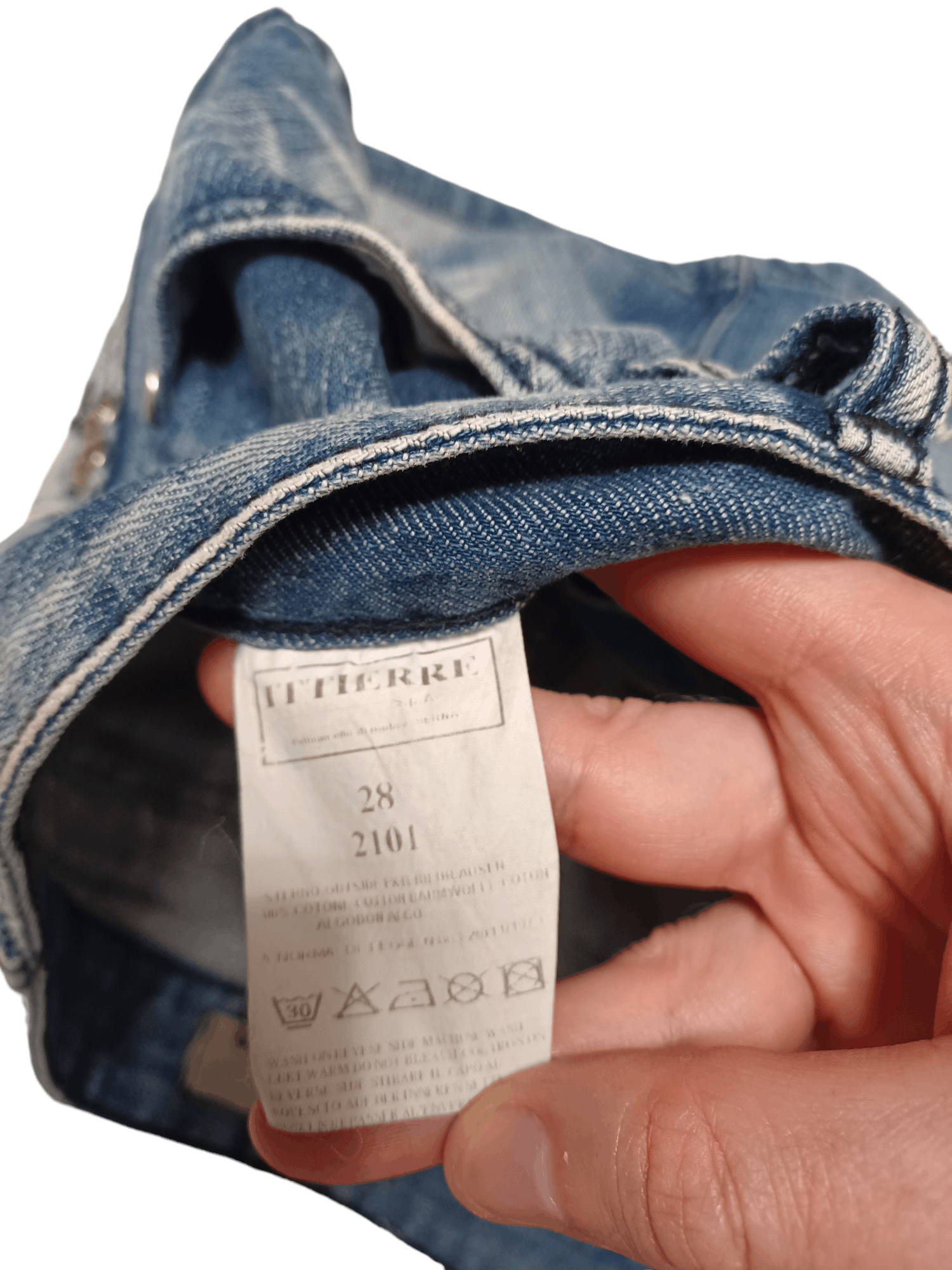 John Galliano JOHN GALLIANO VINTAGE DENIM JEANS MINI SKIRT Size 28" / US 6 / IT 42 - 6 Thumbnail