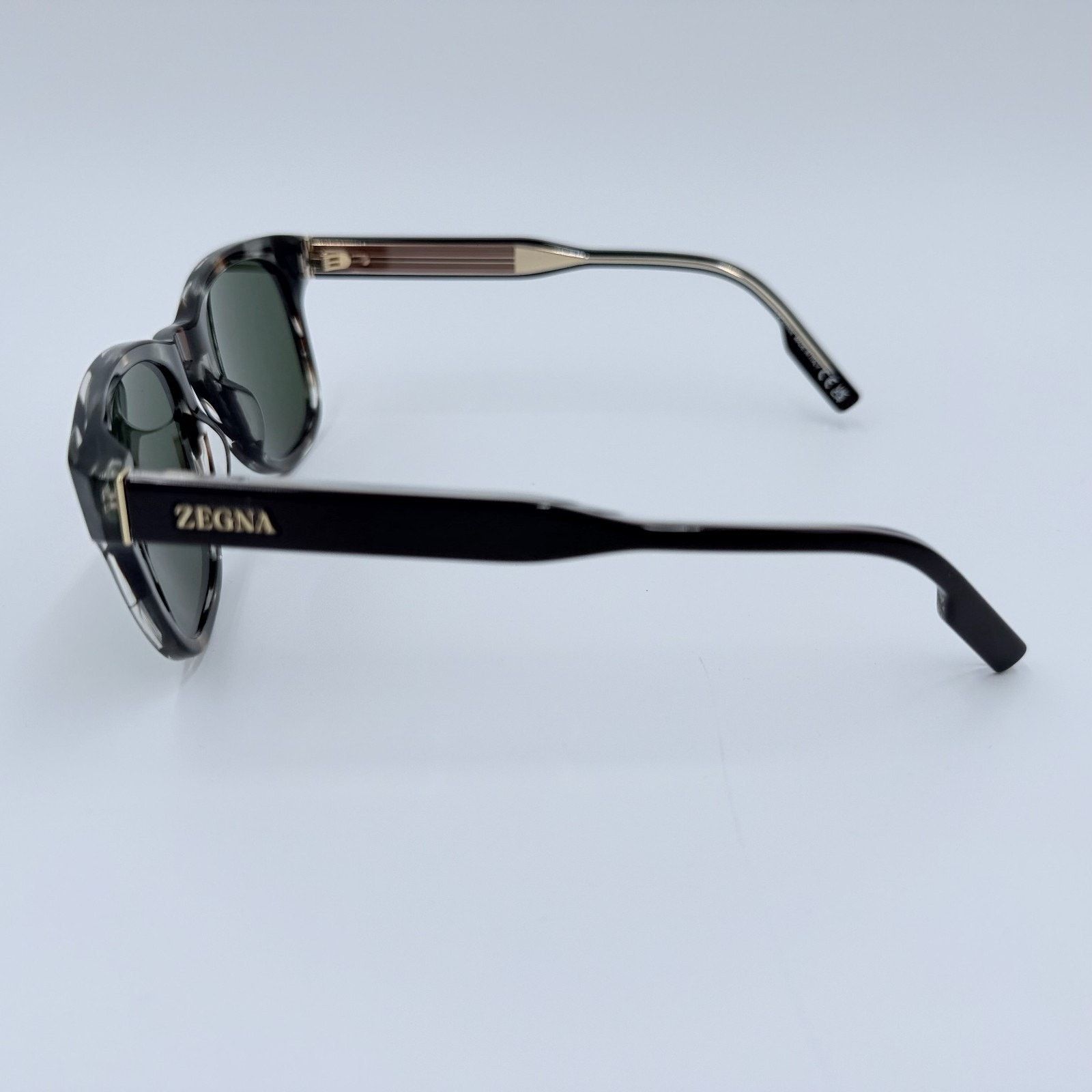 Ermenegildo Zegna NEW Ermenegildo Zegna EZ0222/S 50N Gray Havana Green Zeiss Size ONE SIZE - 6 Thumbnail