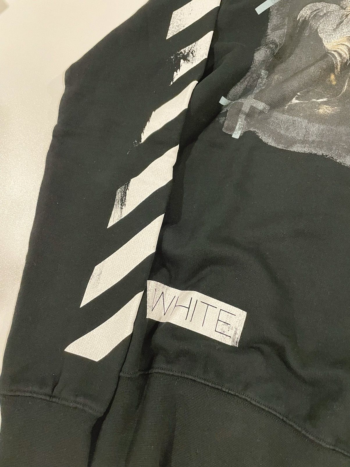 Off-White Off-White black caravaggio crewneck sweatershirt Size US XS / EU 42 / 0 - 3 Thumbnail