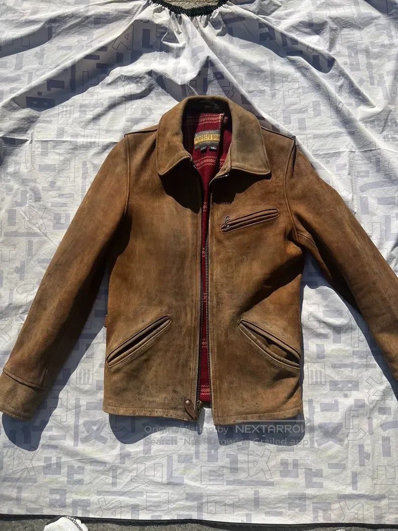 Schott Schott Oil-soaked motorcycle leather jacket Size US XS / EU 42 / 0 - 6 Thumbnail