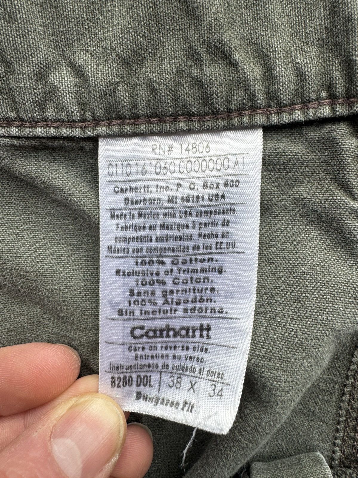 Carhartt CRAZY DISTRESSED CARHARTT BAGGY CARGO PANTS Size US 36 / EU 52 - 6 Thumbnail