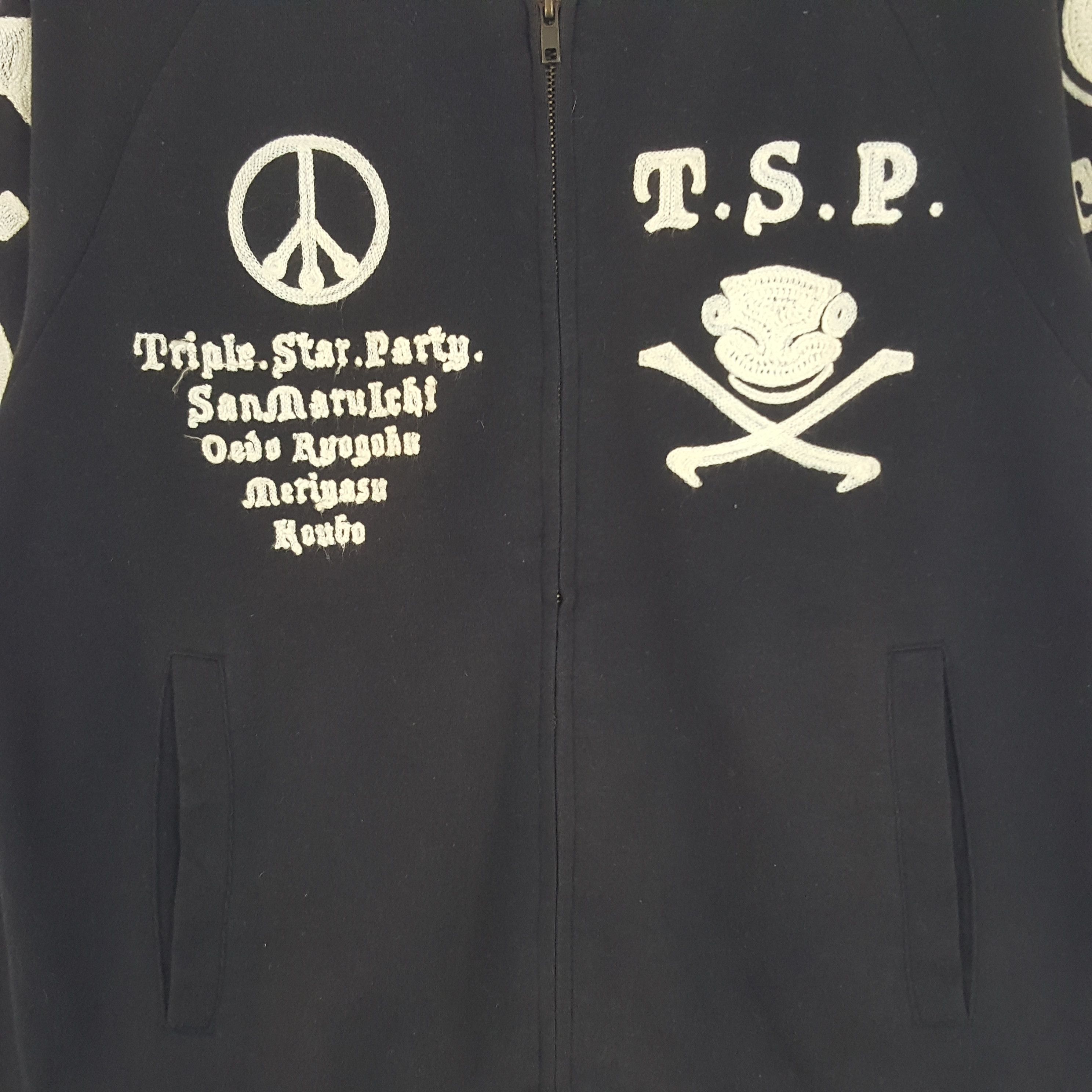 Japanese Brand × Vintage Vintage Triple Star Party Japanese Punk Style Sweater Jacket Size US M / EU 48-50 / 2 - 4 Thumbnail