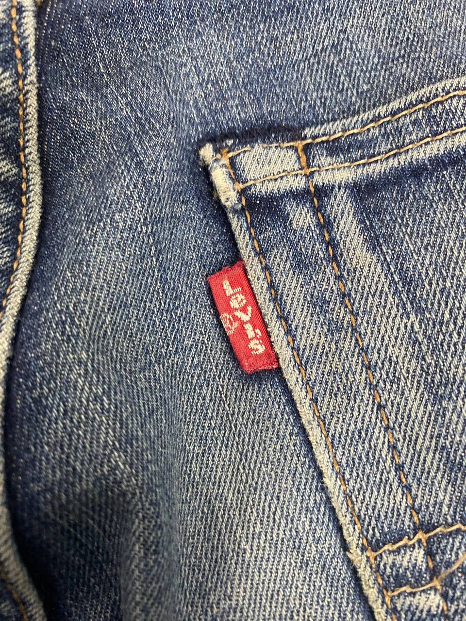levis 527 bootcut flare distressed denim