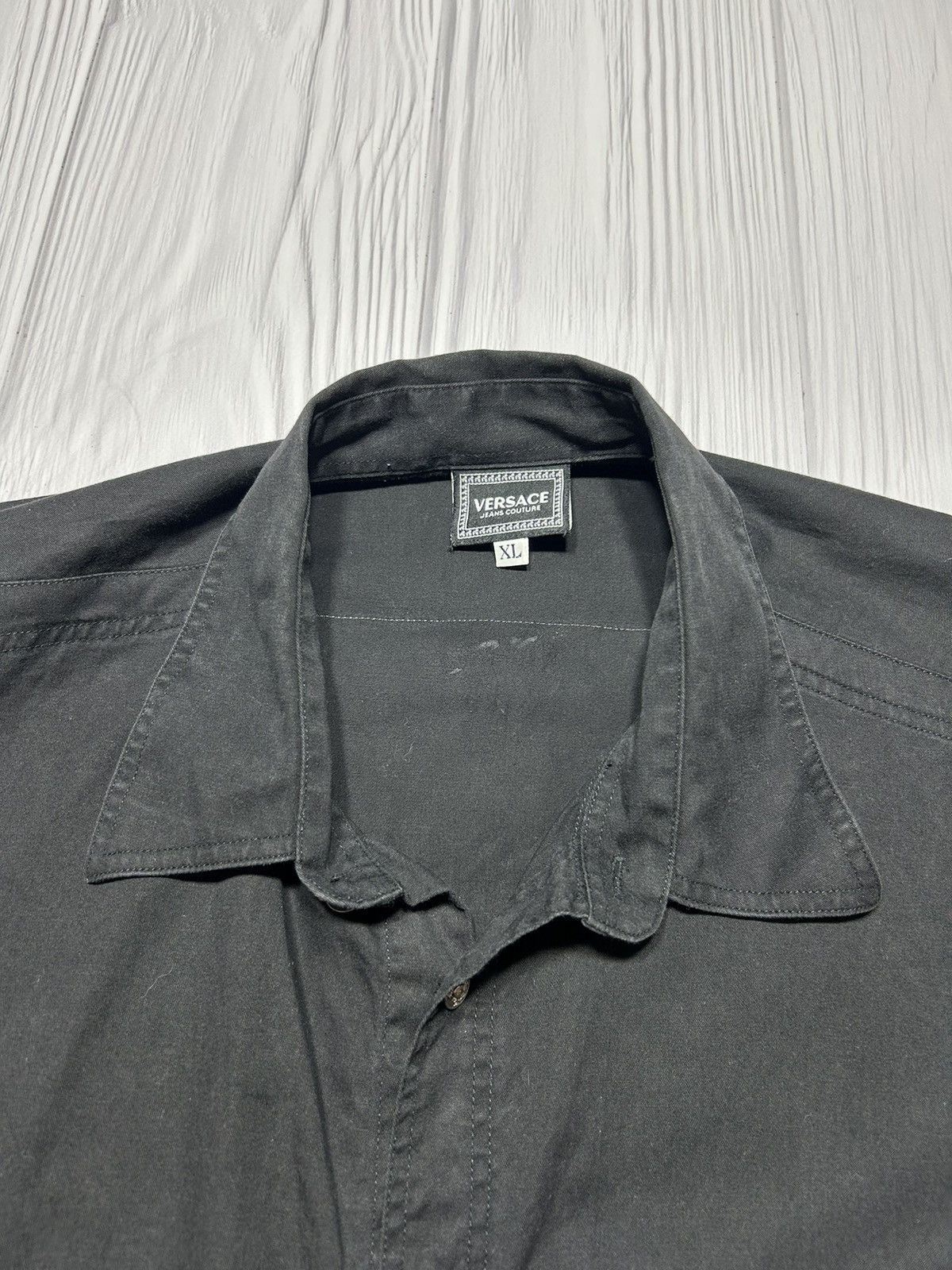 Versace Jeans Couture Vintage Versace Jeans Couture Big Logo Greece Style Shirt Size US XL / EU 56 / 4 - 12 Thumbnail