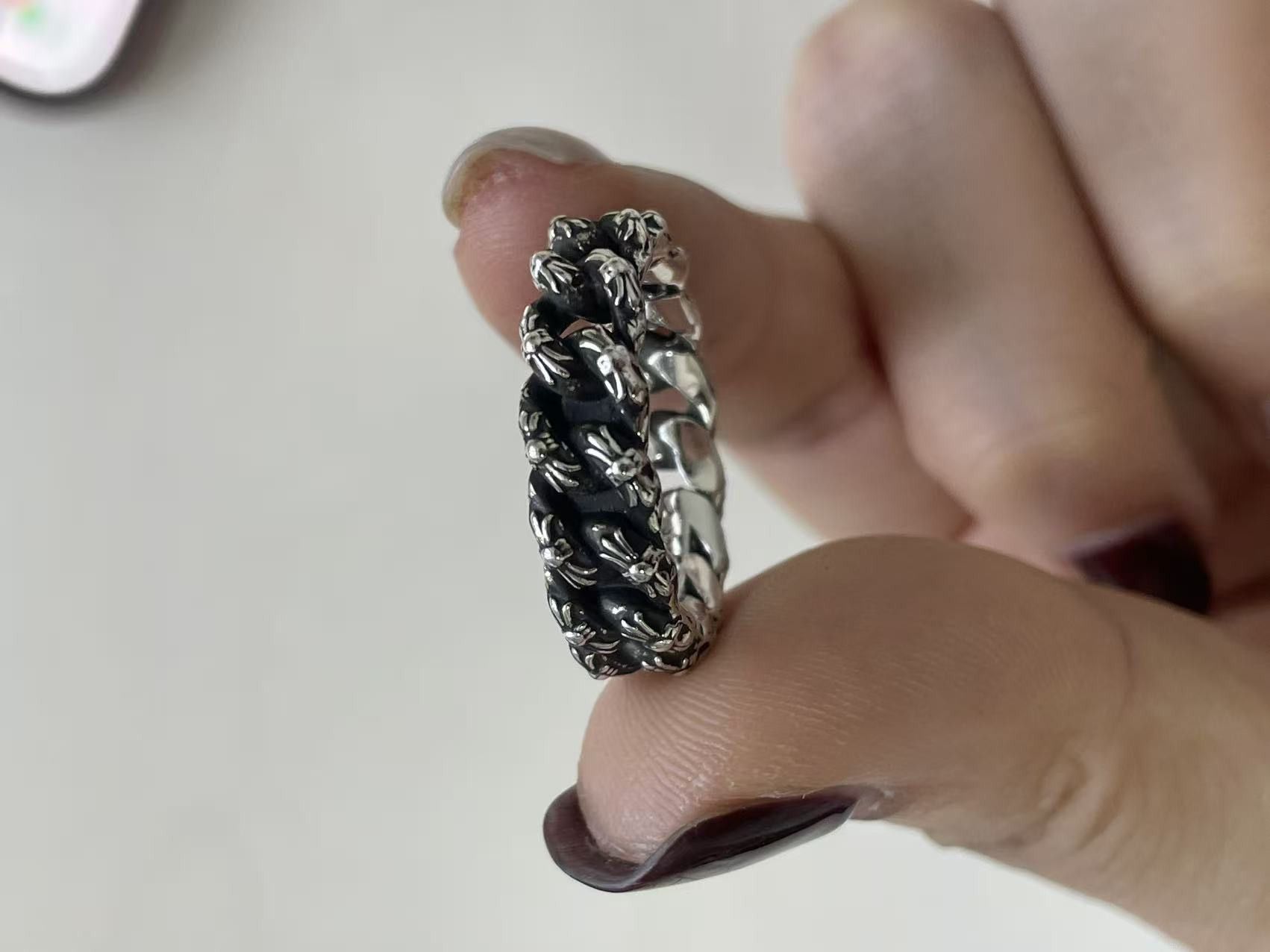 Chrome Hearts Chrome Hearts Silver XTRA FANCY Cuban Cross Ring Size ONE SIZE - 6 Thumbnail