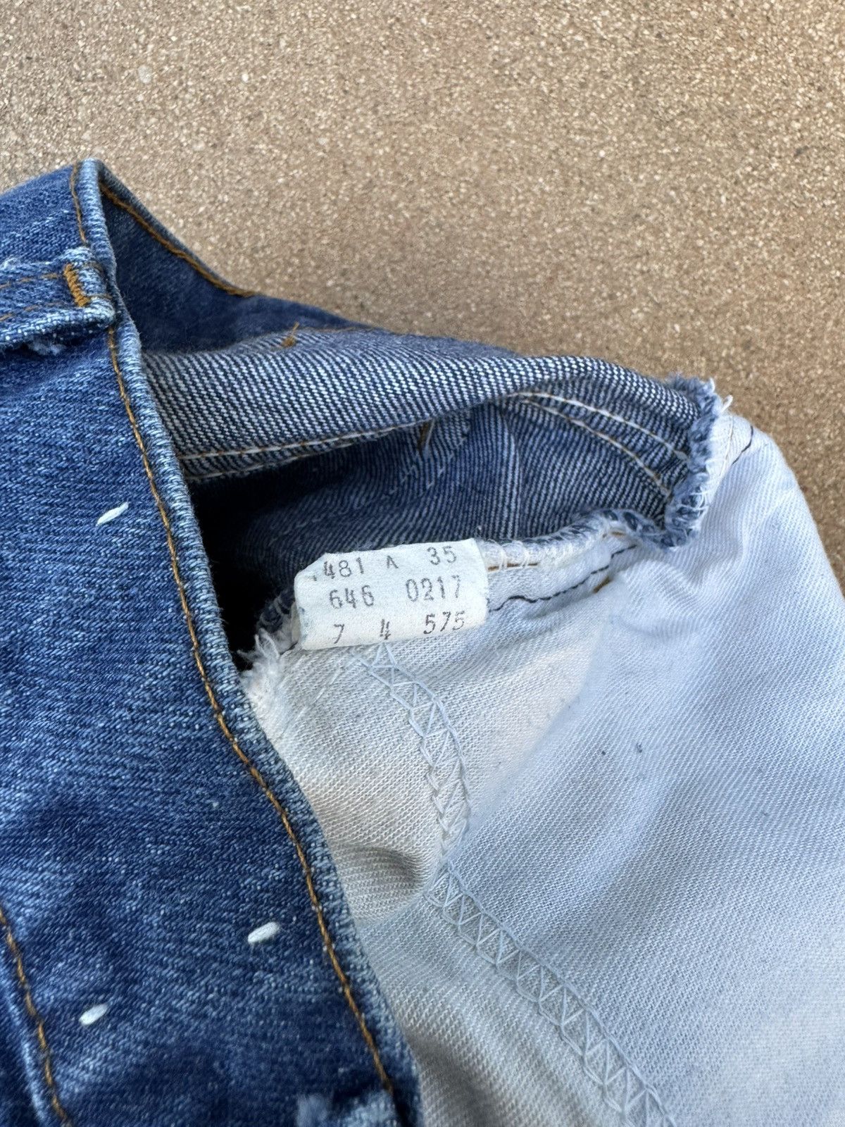 Levi's Vtg 80’s Levi’s 646 Orange Tab Bellbottom Flare Jeans 29x31 Size US 29 - 7 Thumbnail