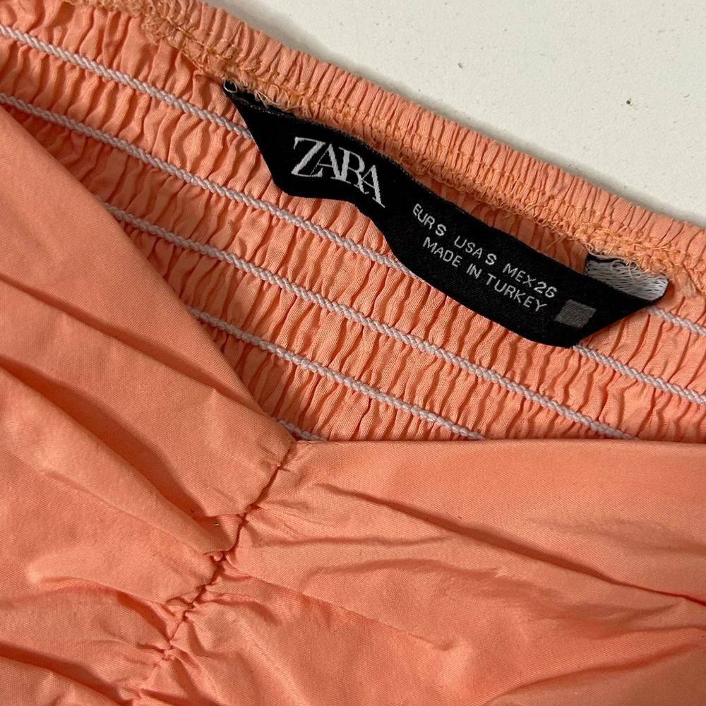 Zara Zara l Light Orange Puff Sleeve Blouse Small Size S / US 4 / IT 40 - 7 Thumbnail