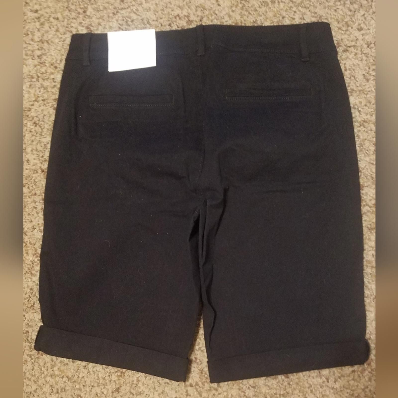 Designer NWT Loft Bermuda Shorts Black Size 4 Size 27" / US 4 / IT 40 - 2 Thumbnail