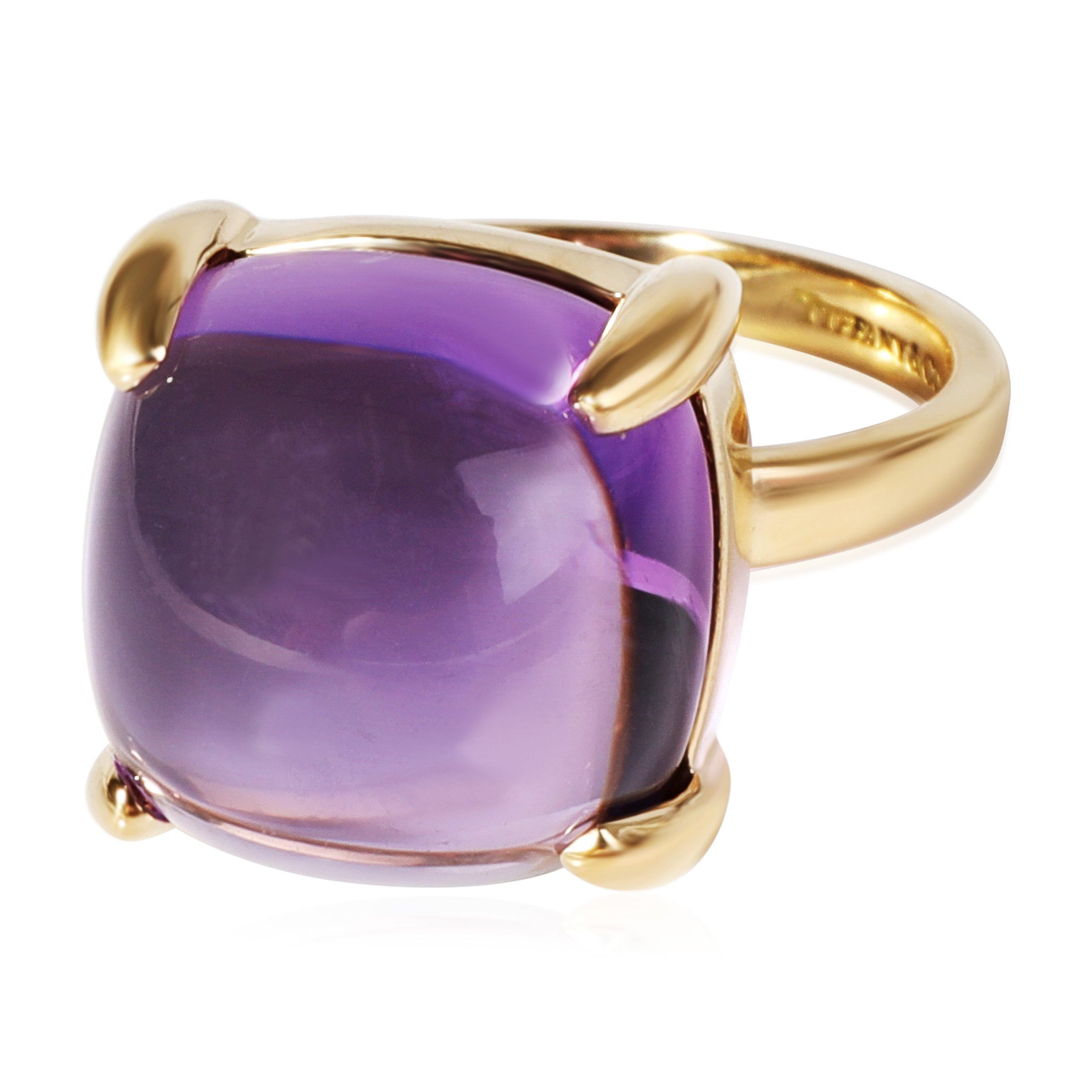 image of Tiffany Co Tiffany & Co. Sugar Stack Amethyst Ring In 18K Yellow Gold, Women's