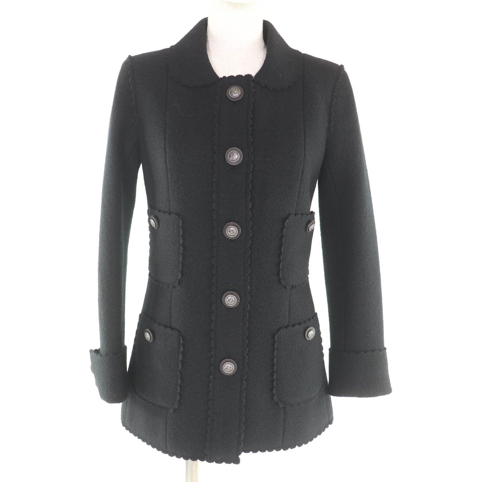 Chanel Chanel Chanel Wool Jacket Textile Outerwear DUTY FREE for USA Size ONE SIZE - 1 Thumbnail