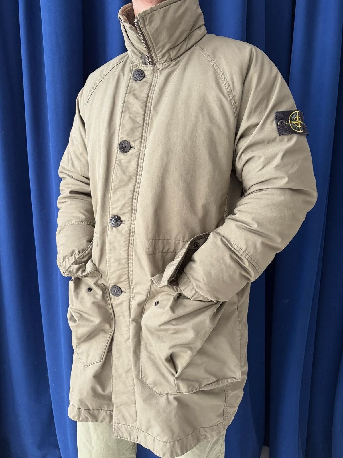 Stone Island Stone Island Down Jacket - Khaki Size US S / EU 44-46 / 1 - 2 Thumbnail
