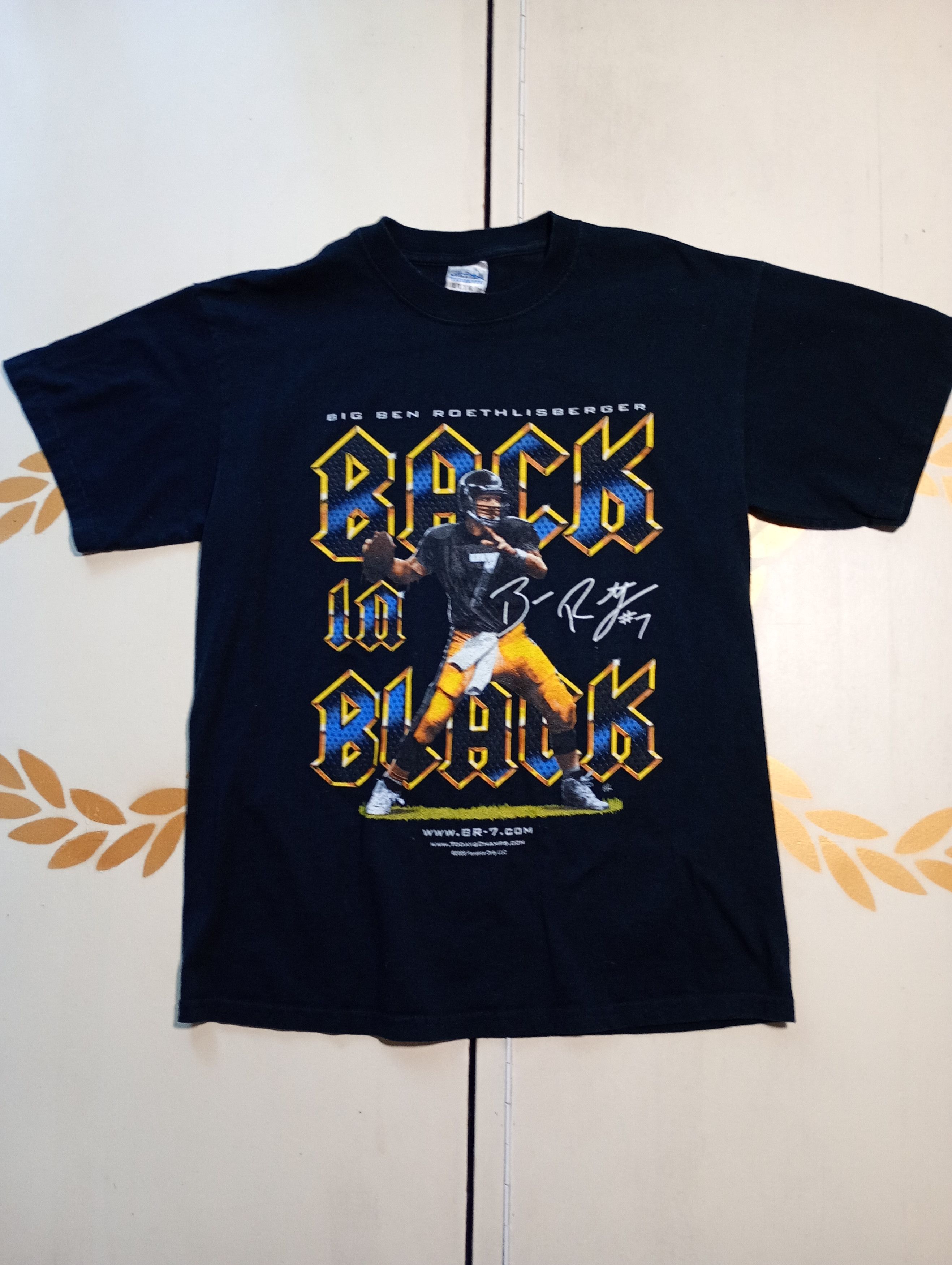 Gildan Gildan NFL Big Ben Back in Black T-Shirt 2005 Size US M / EU 48-50 / 2 - 2 Thumbnail