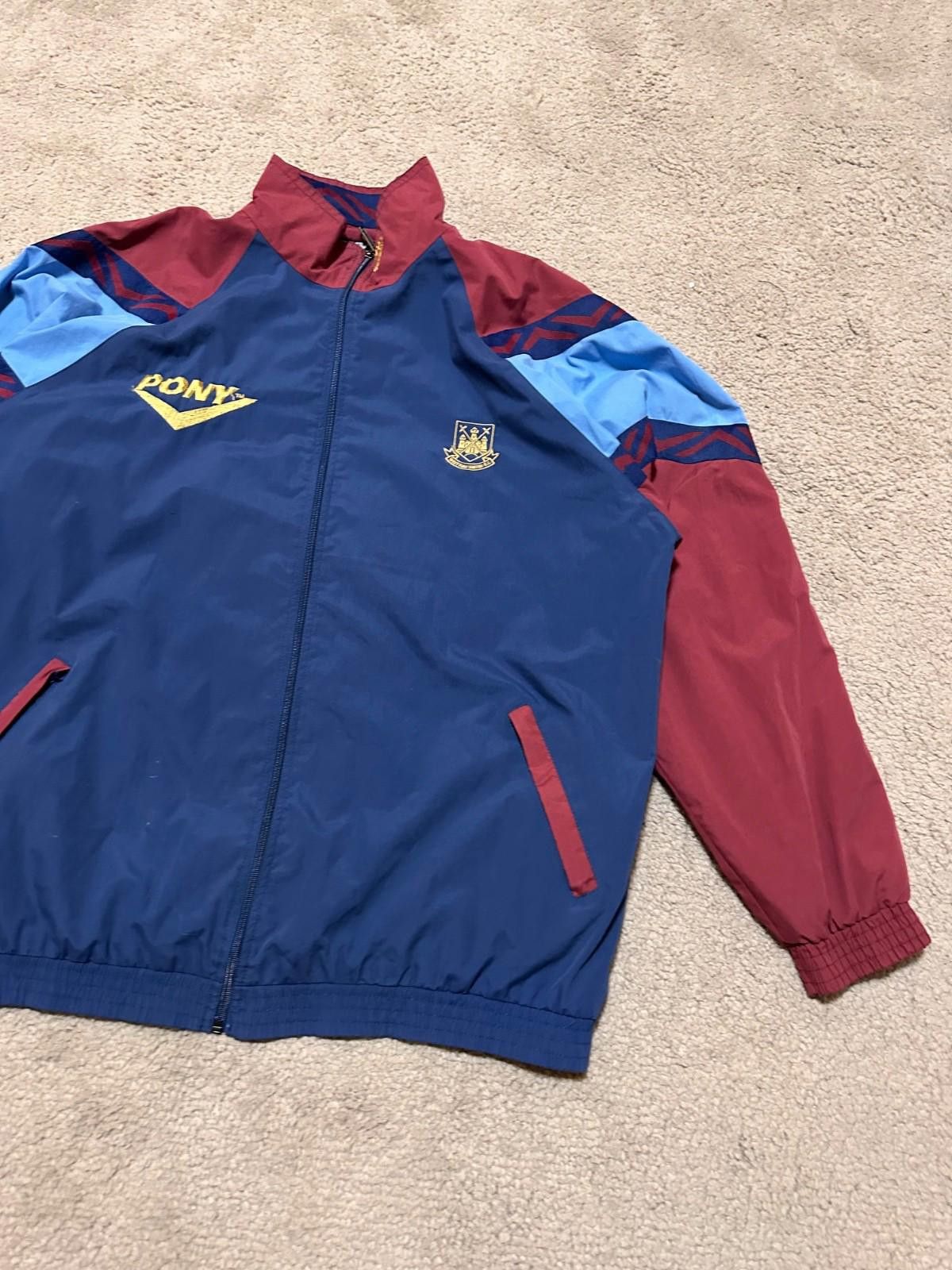 PONY Jacket/Coat 1995-97 West Ham Pony Track Jacket Sz XL Size ONE SIZE - 3 Thumbnail