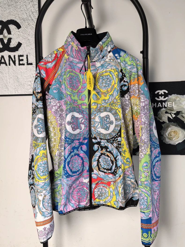 Versace Versace Floral Nylon Jacket - dmc Size US S / EU 44-46 / 1 - 1 Thumbnail
