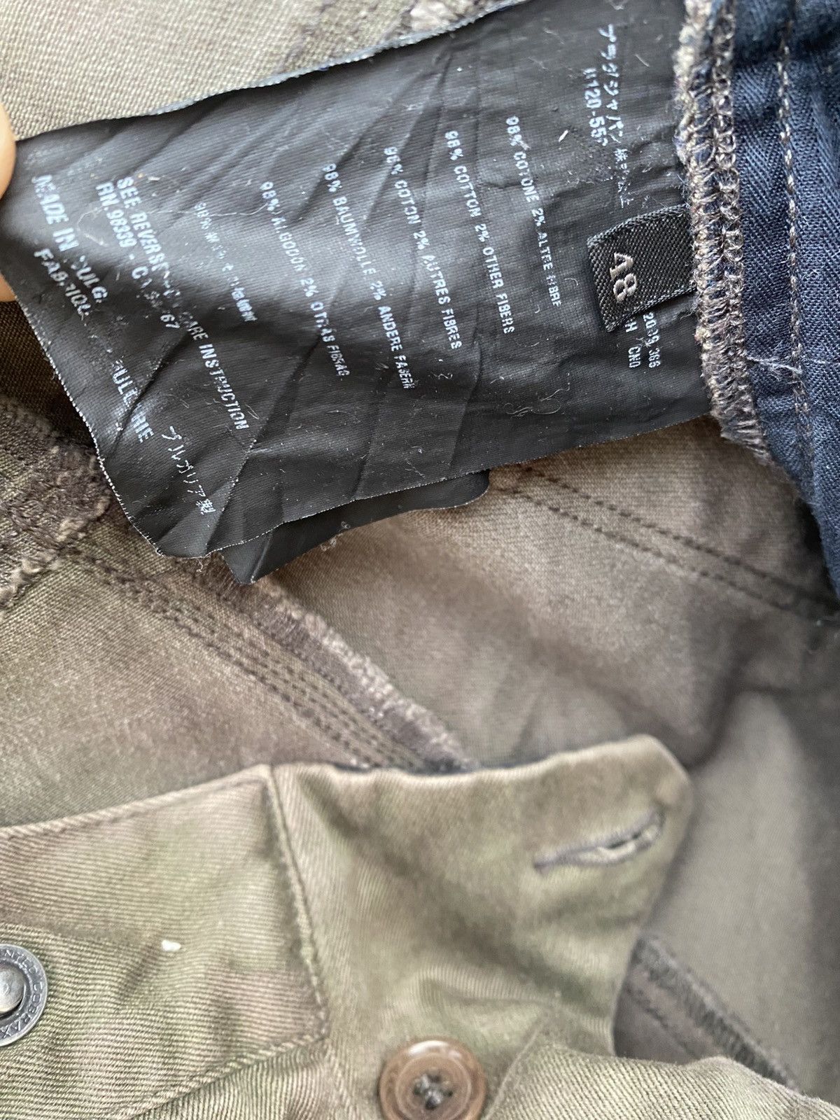 Prada Prada Olive Dirty Pattern Chino Pant Size US 33 - 13 Thumbnail