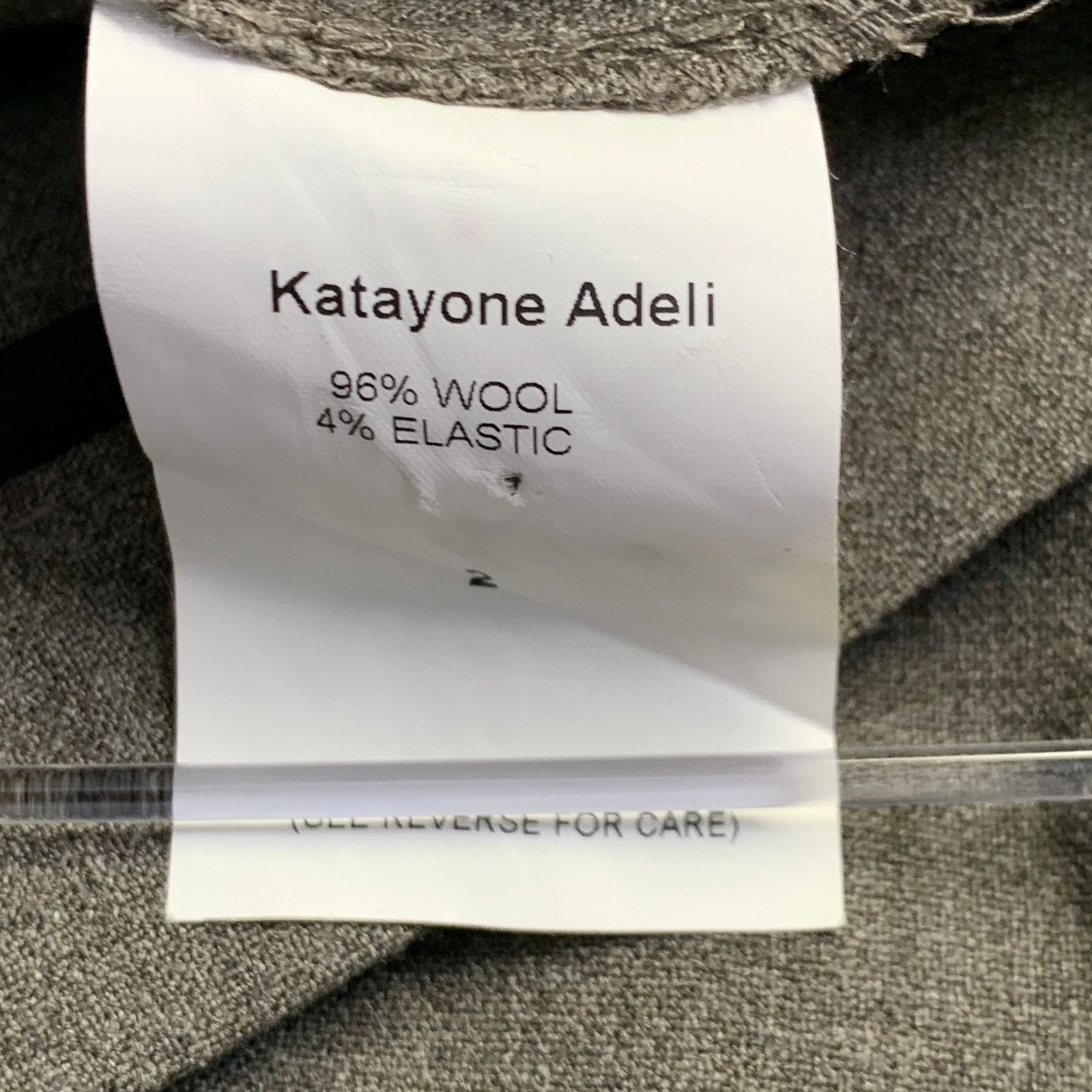 Other KATAYONE ADELI Brown Grey Wool Blend Pencil Below Knee Skirt Size 26" / US 2 / IT 38 - 4 Thumbnail