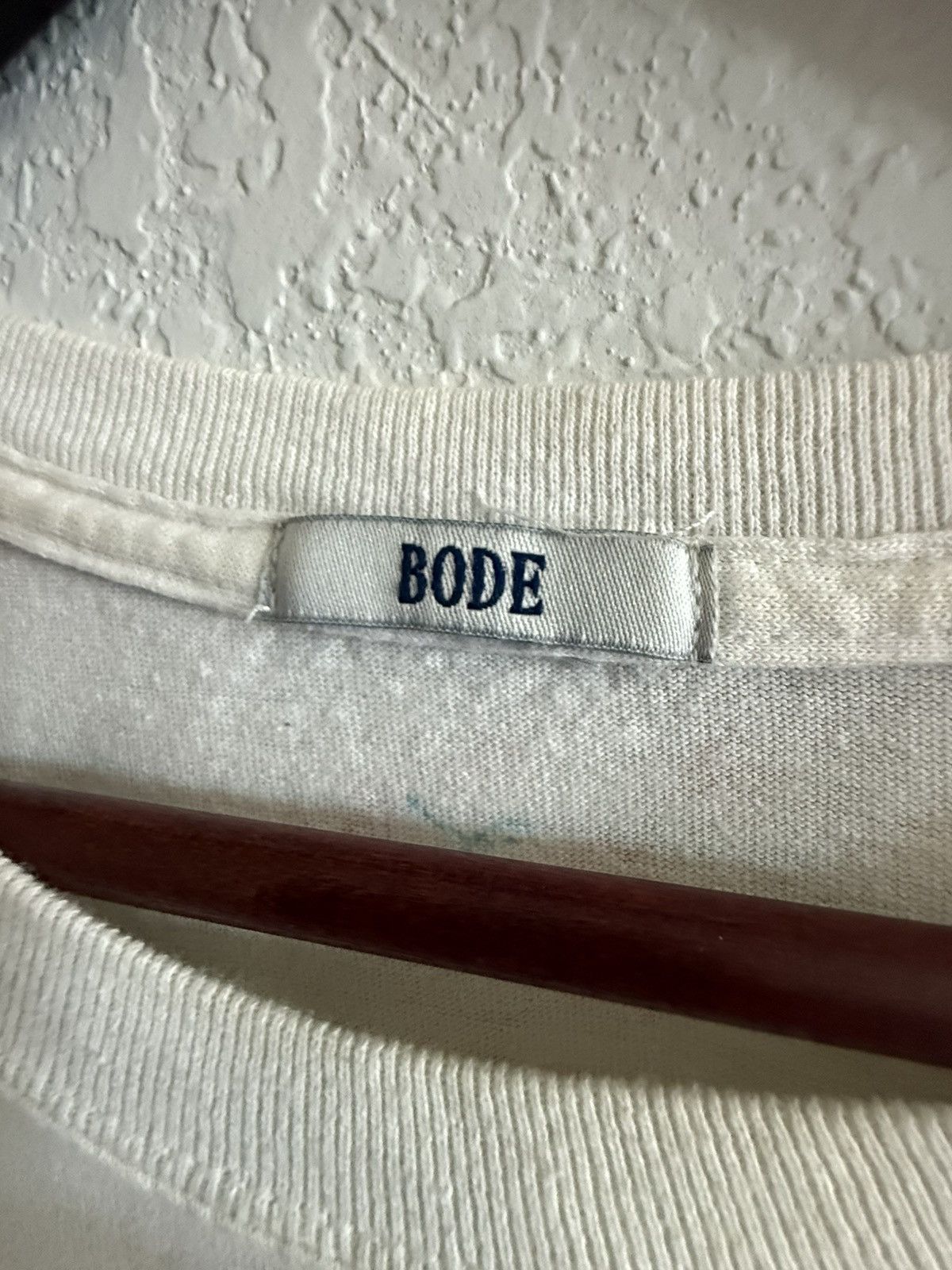 Bode Bode One-Of-a-Kind Hand Drawn “Bird” T Size US L / EU 52-54 / 3 - 3 Thumbnail