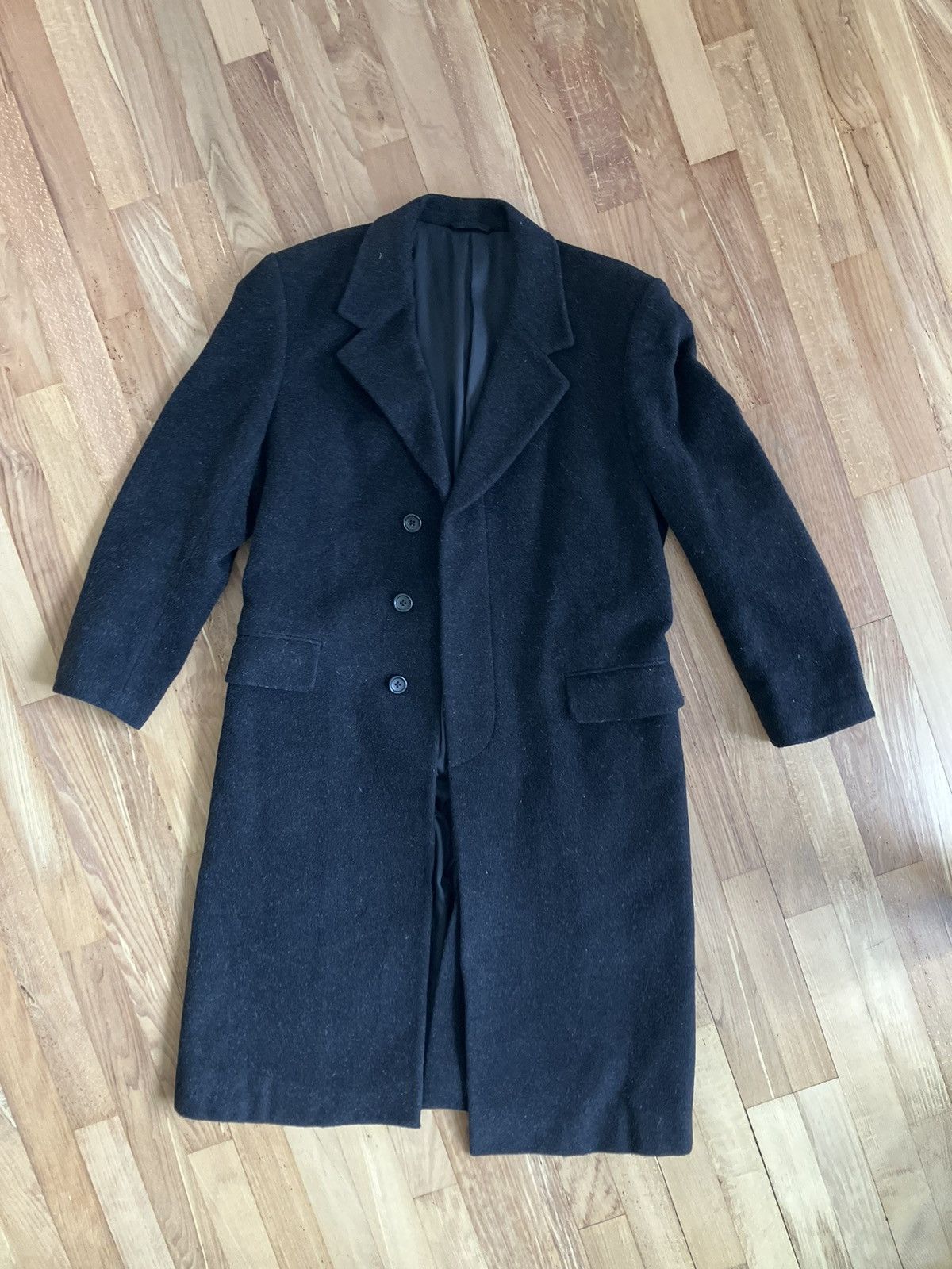 Yohji Yamamoto A.A.R Yohji Yamamoto D'URBUN Wool Long Chester Coat Black Size US L / EU 52-54 / 3 - 6 Thumbnail