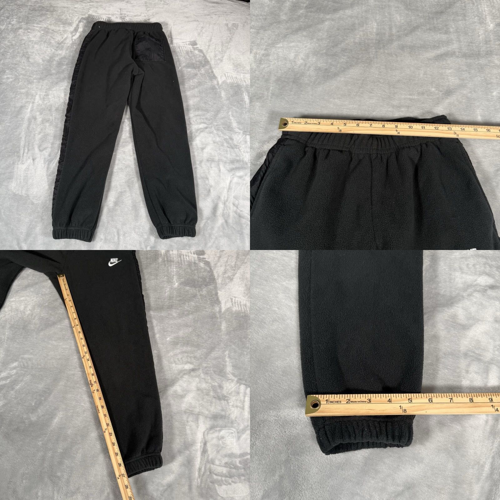 Nike Nike Sportswear Essential Fleece Jogger Pants Mens S 27” Tapered Fit Black Faded 27 Inseam Size US 29 - 8 Thumbnail