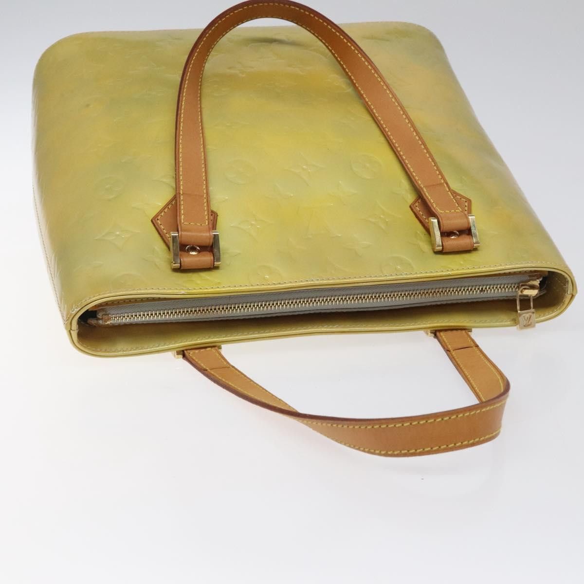 Louis Vuitton LOUIS VUITTON Monogram Vernis Houston Hand Bag Gris M91053 Size ONE SIZE - 6 Thumbnail