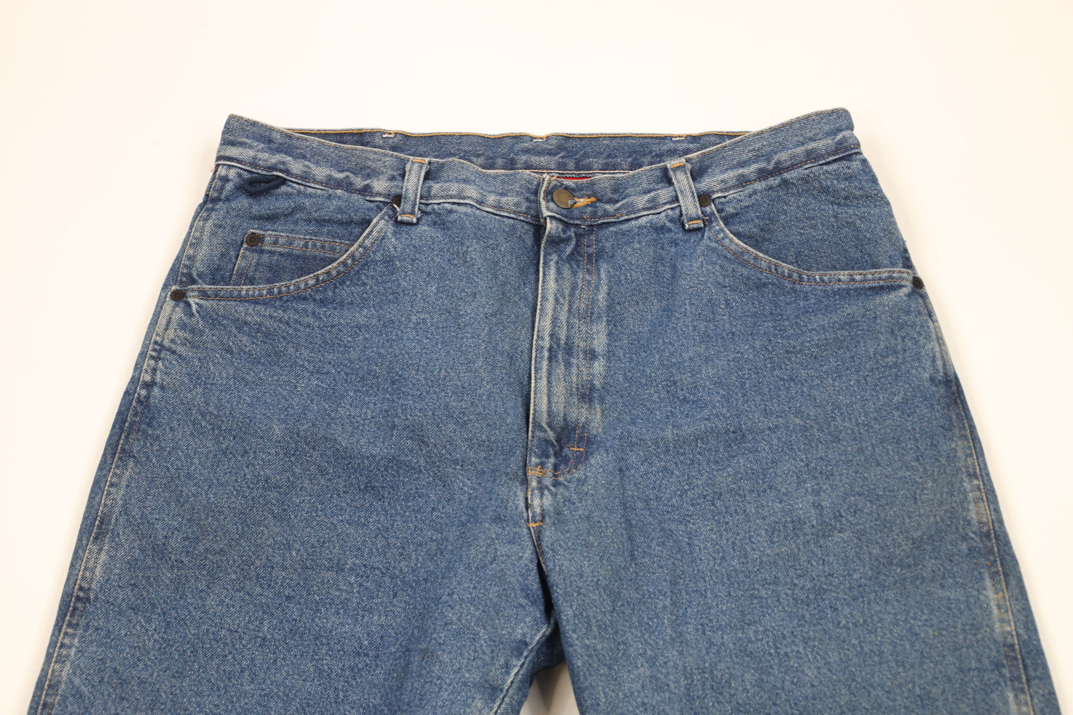 Vintage × Wrangler Vintage Wrangler Heavyweight Fleece Lined Denim Jeans Blue Size US 36 / EU 52 - 3 Thumbnail